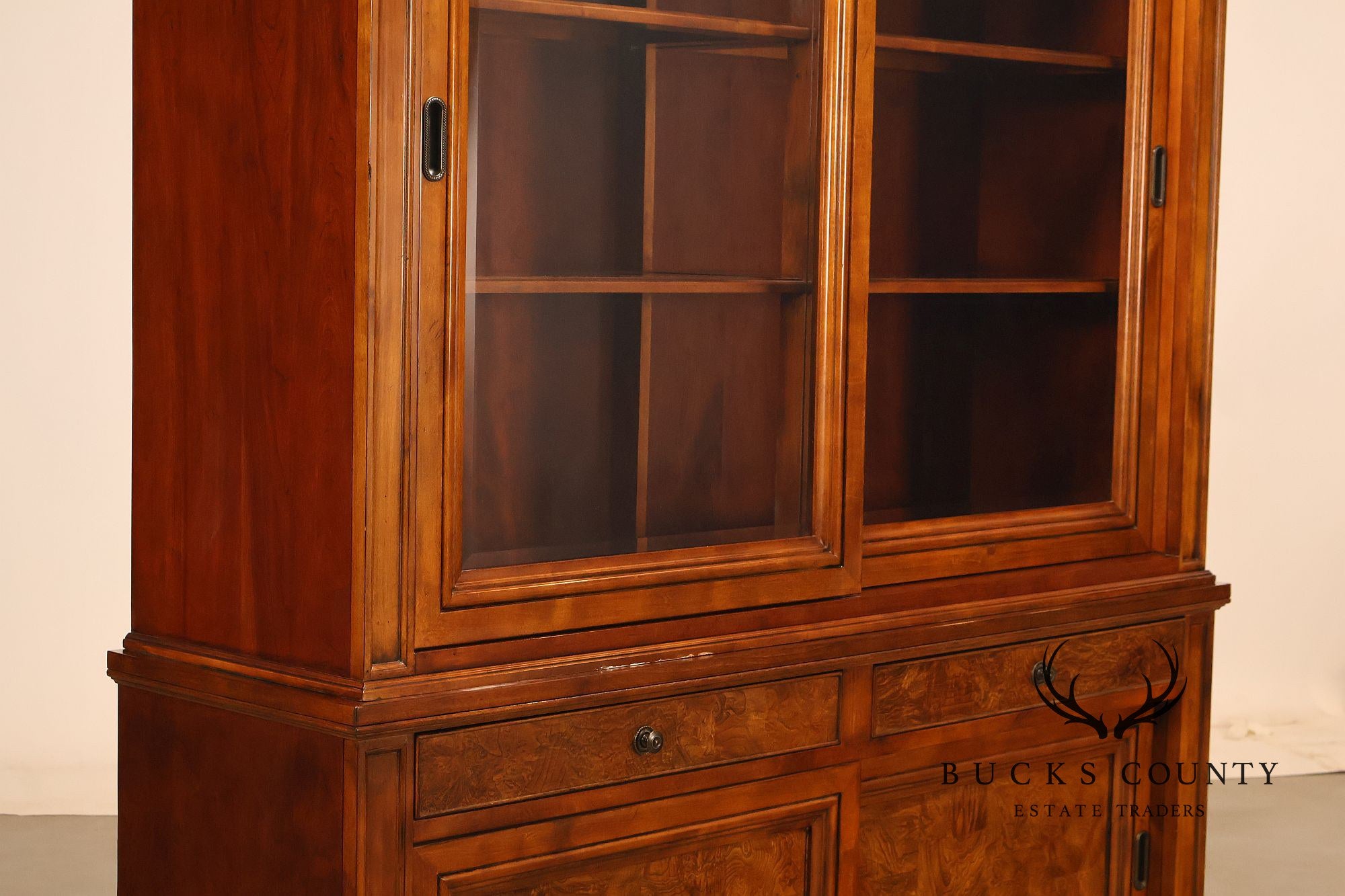 Ethan Allen Townhouse Collection Burlwood China Cabinet