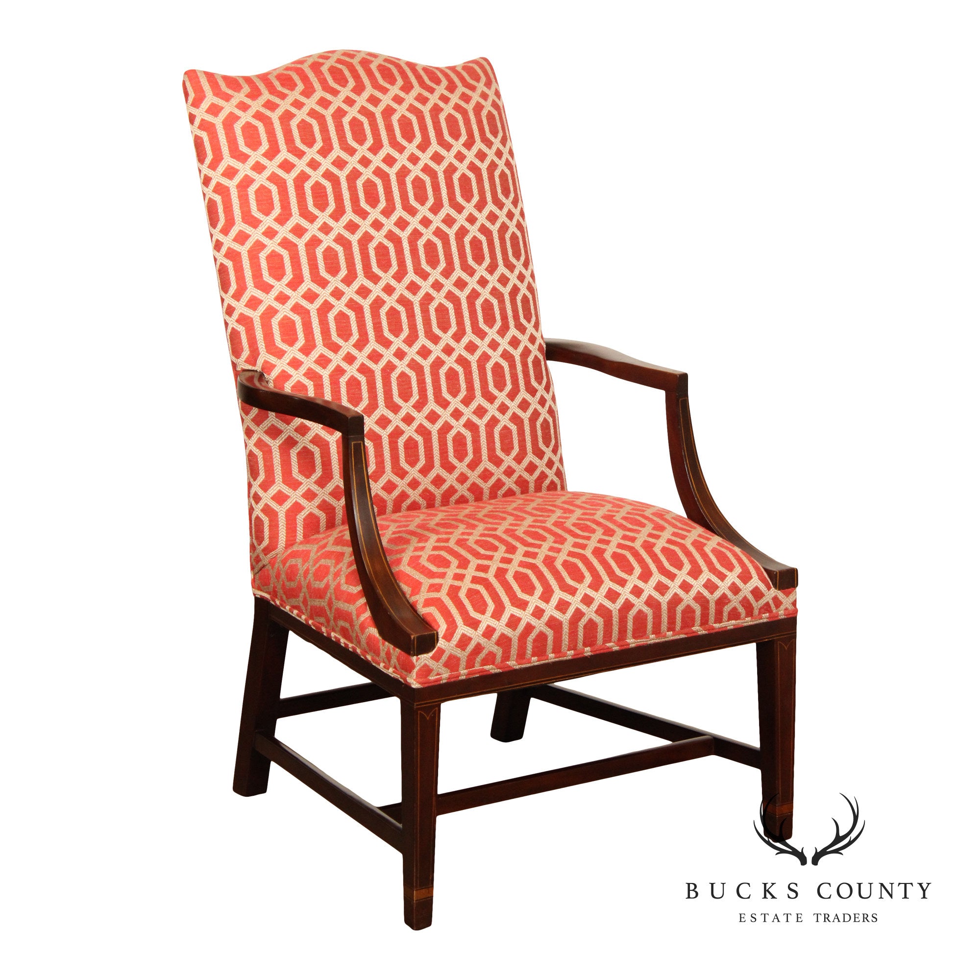 Kittinger Federal Style Mahogany Inlaid Armchair