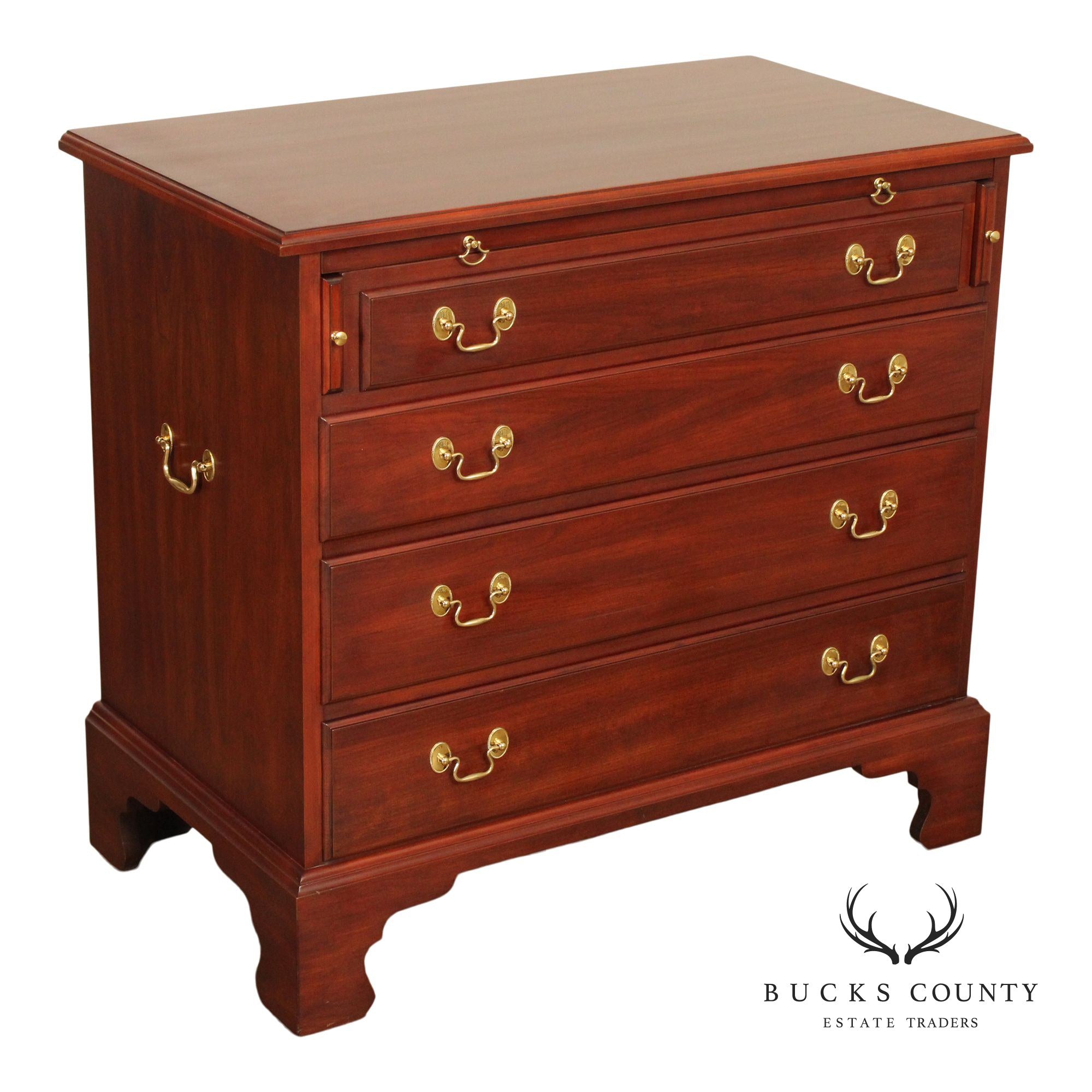 Henkel Harris Chippendale Style Cherry Chest of Drawers