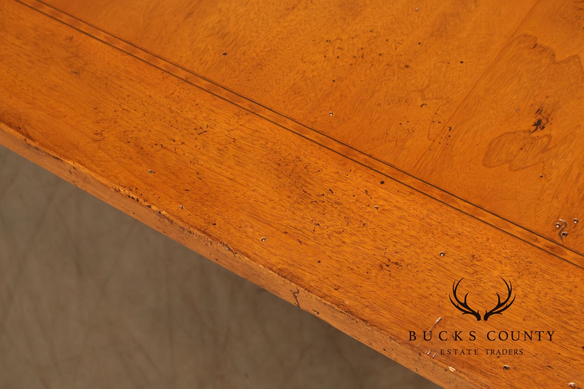 French Louis XIII Style Draw-Leaf Trestle Dining Table