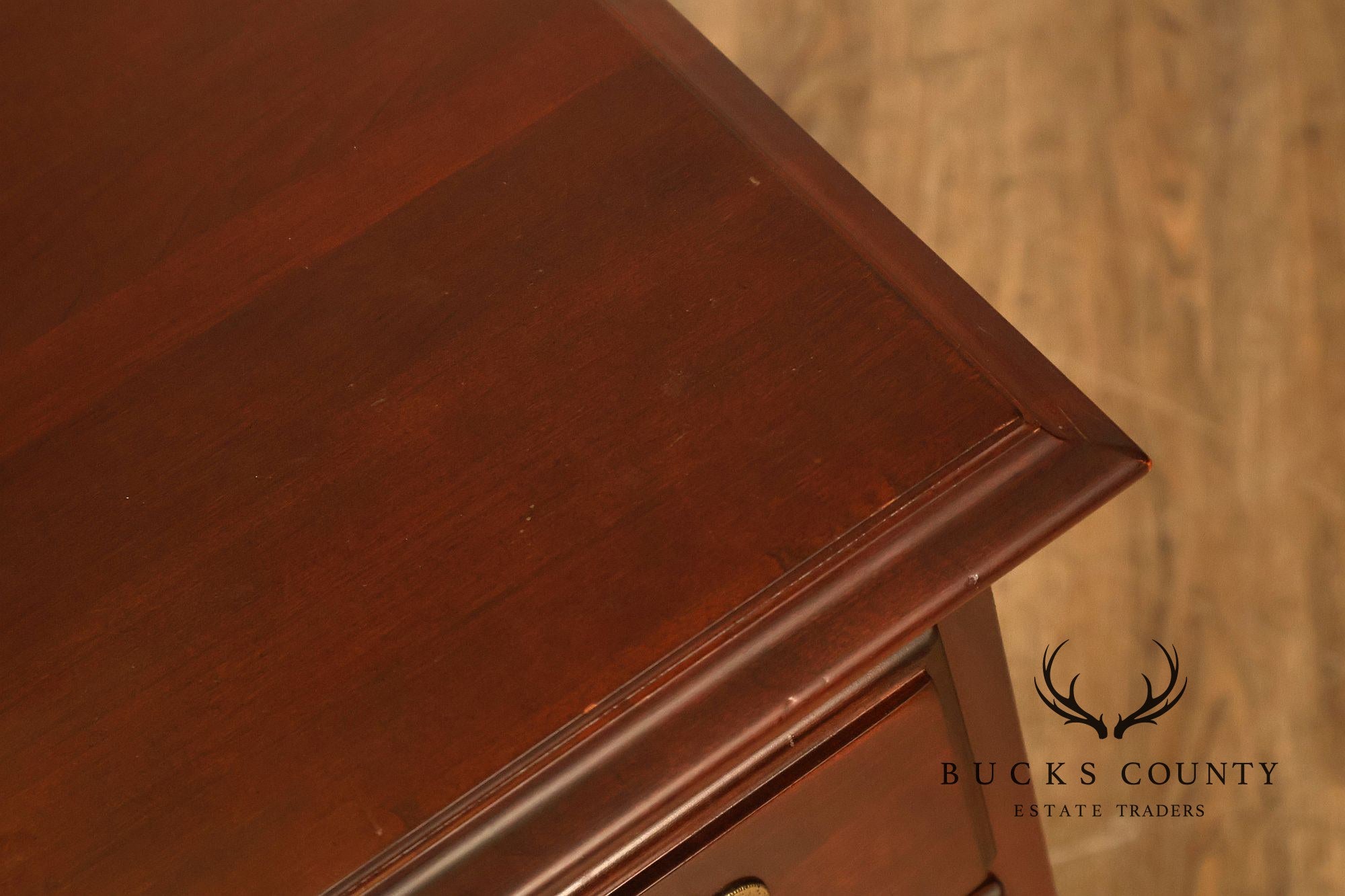 Ethan Allen Georgian Court Collection Pair Of Cherry Nightstands