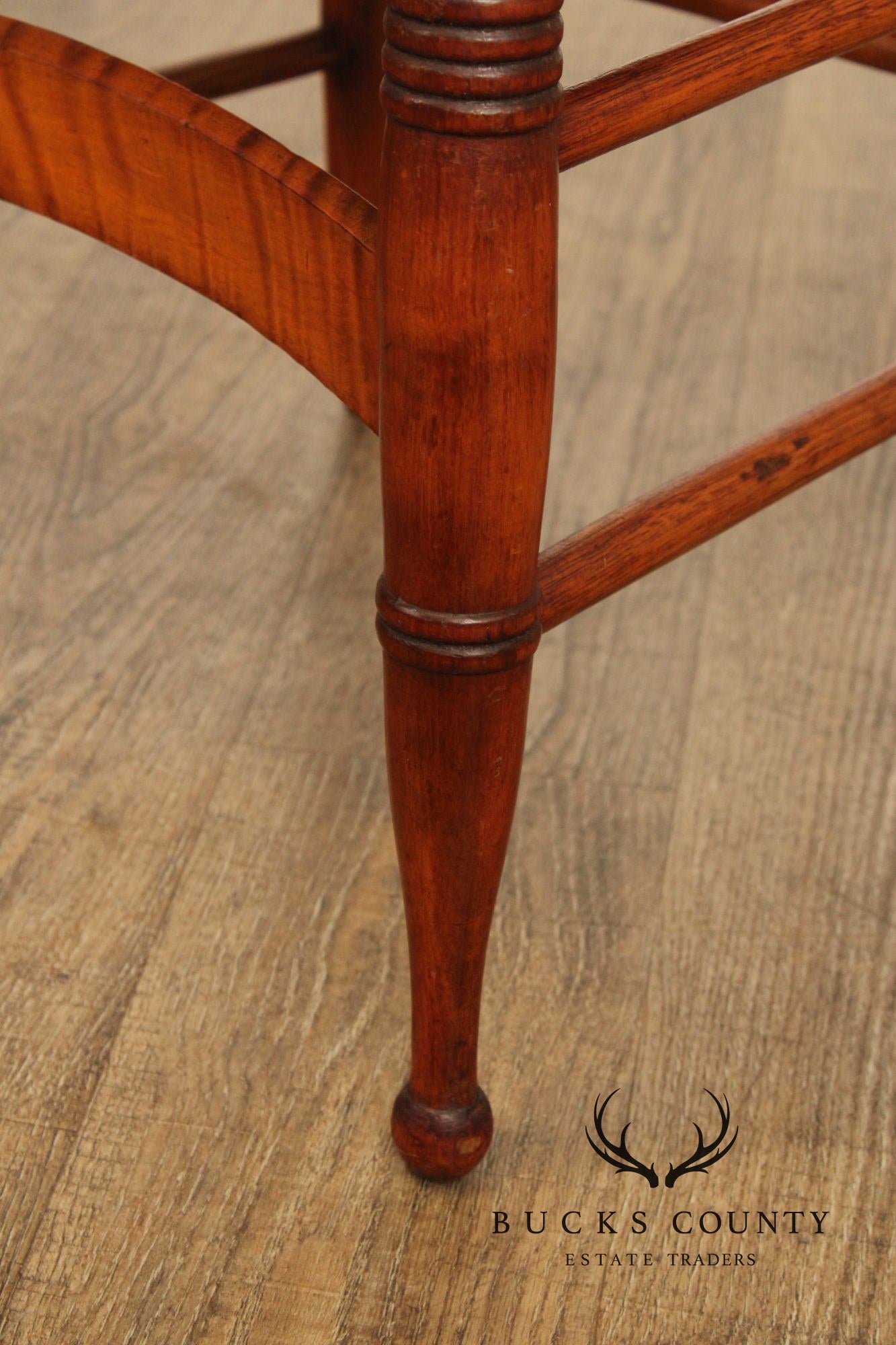 Antique American Tiger Maple Side Chair