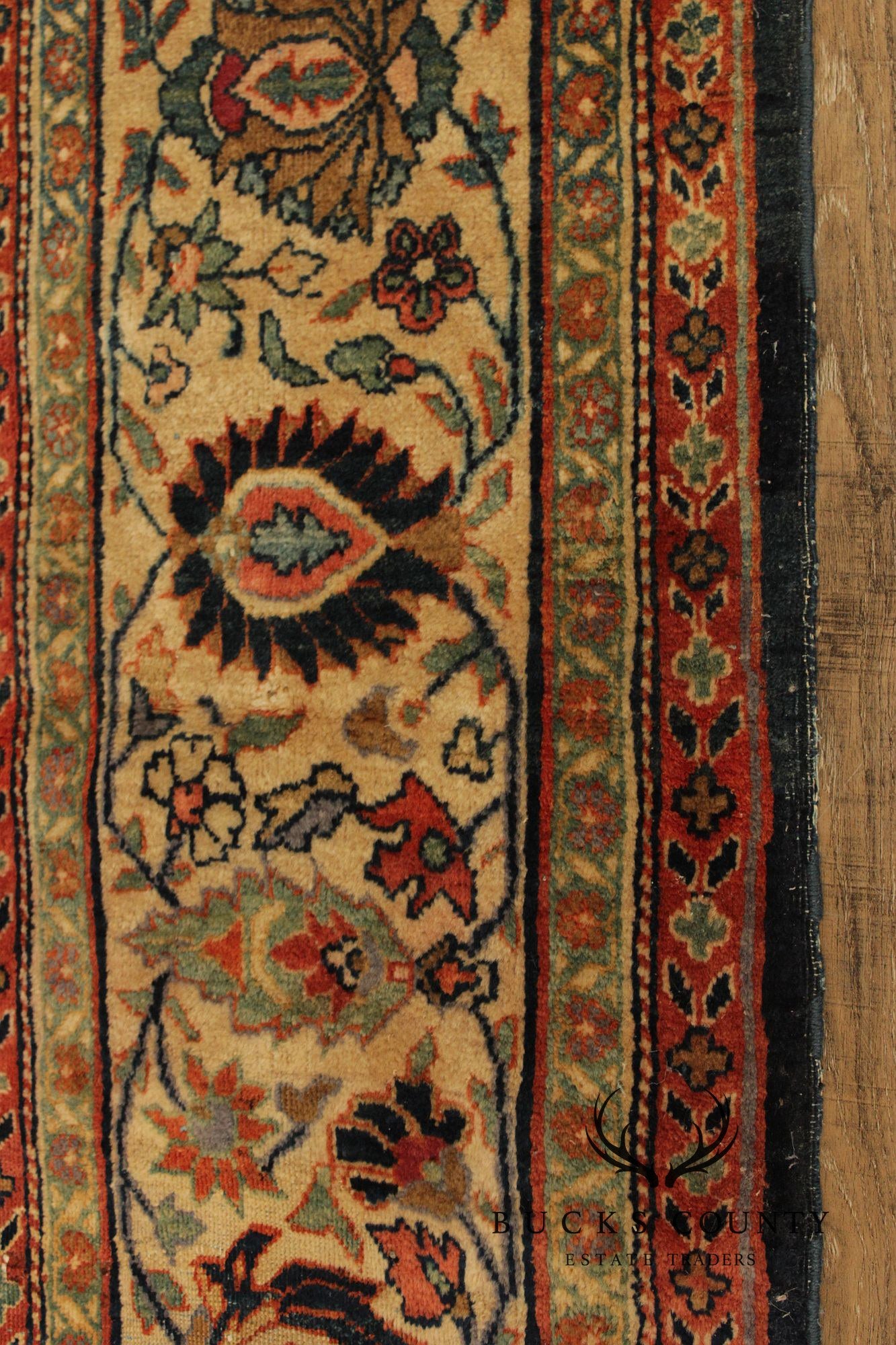 Antique Persian Bidjar Wool Area Rug 8' x 10'