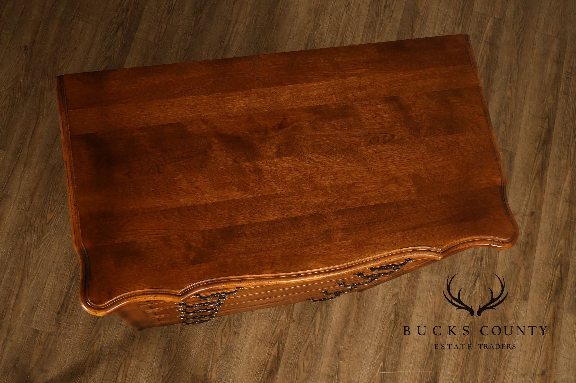 Ethan Allen Country French Maple And Birchwood Six Drawer High Chest