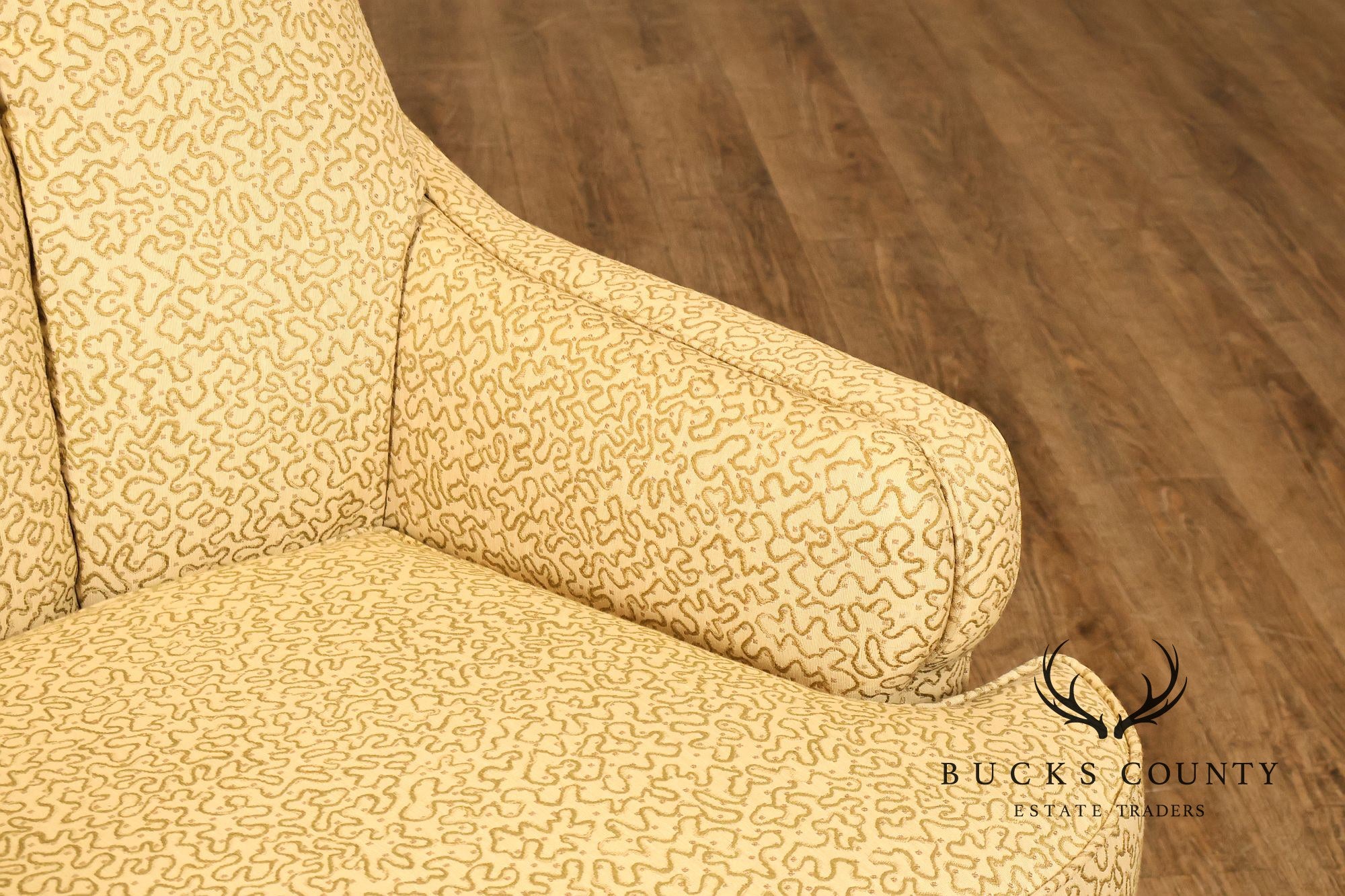 JRS Furniture Pair Of Upholstered Club Chairs