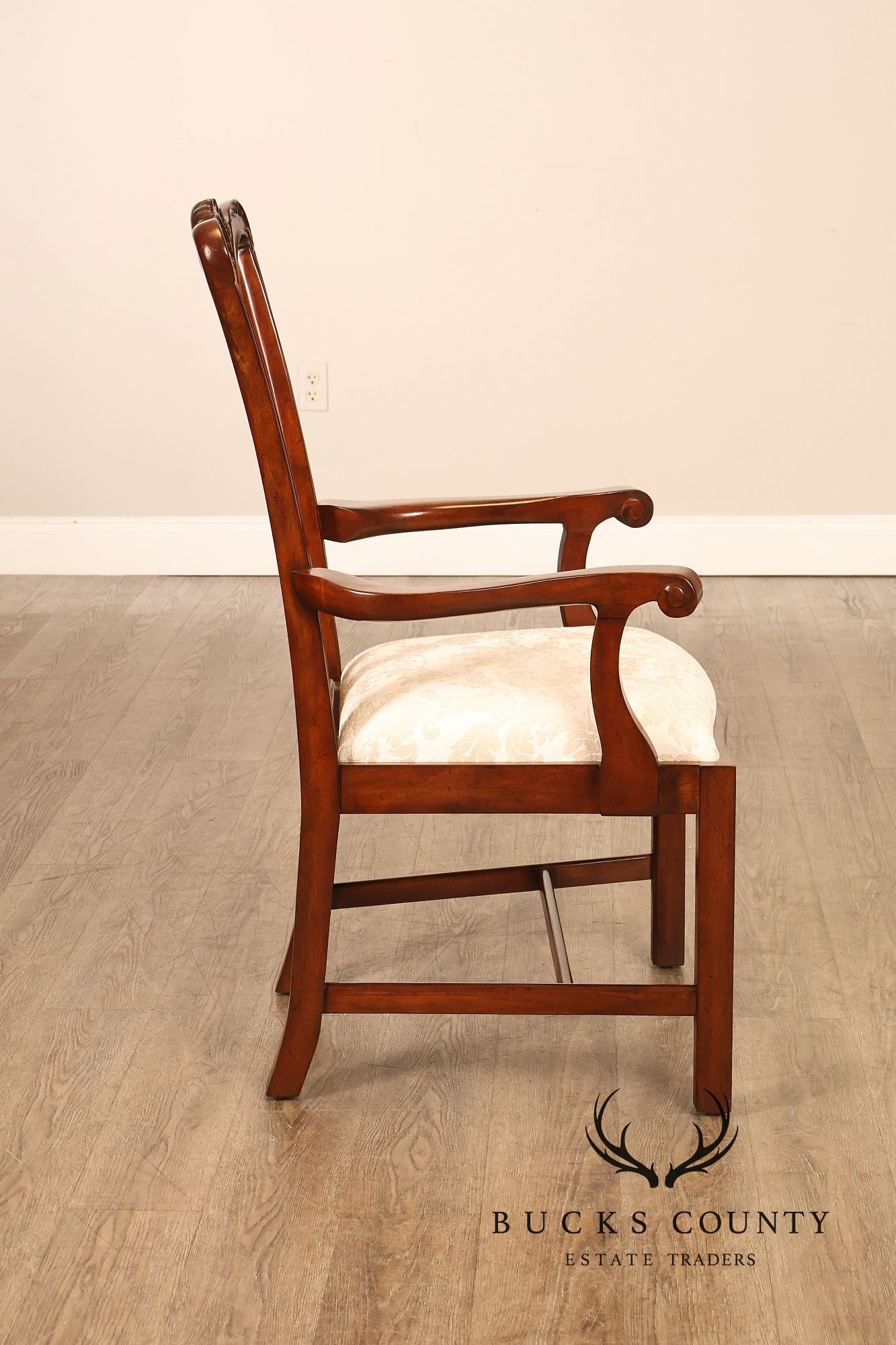 Scarborough House Chippendale Style Pair Of Mahogany Armchairs