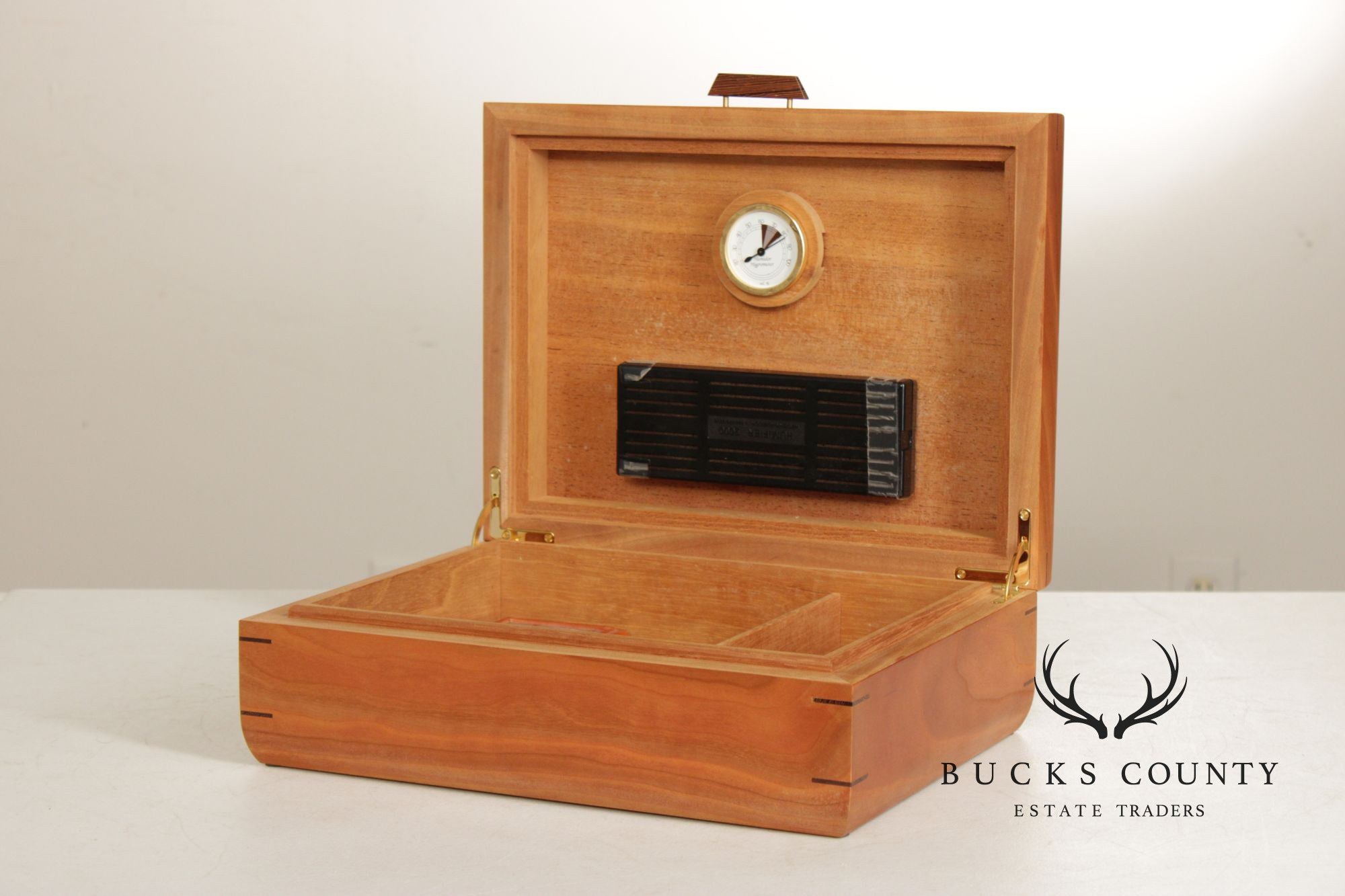 Studio Mixed Wood Desktop Cigar Humidor