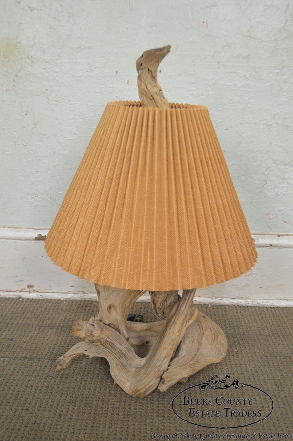 Driftwood Mid Century Modern Table Lamp w/ Shade