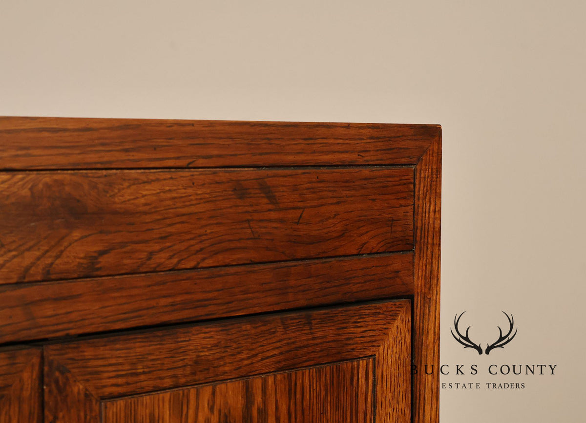 Henredon Scene One Campaign Style Bedroom Armoire Cabinet