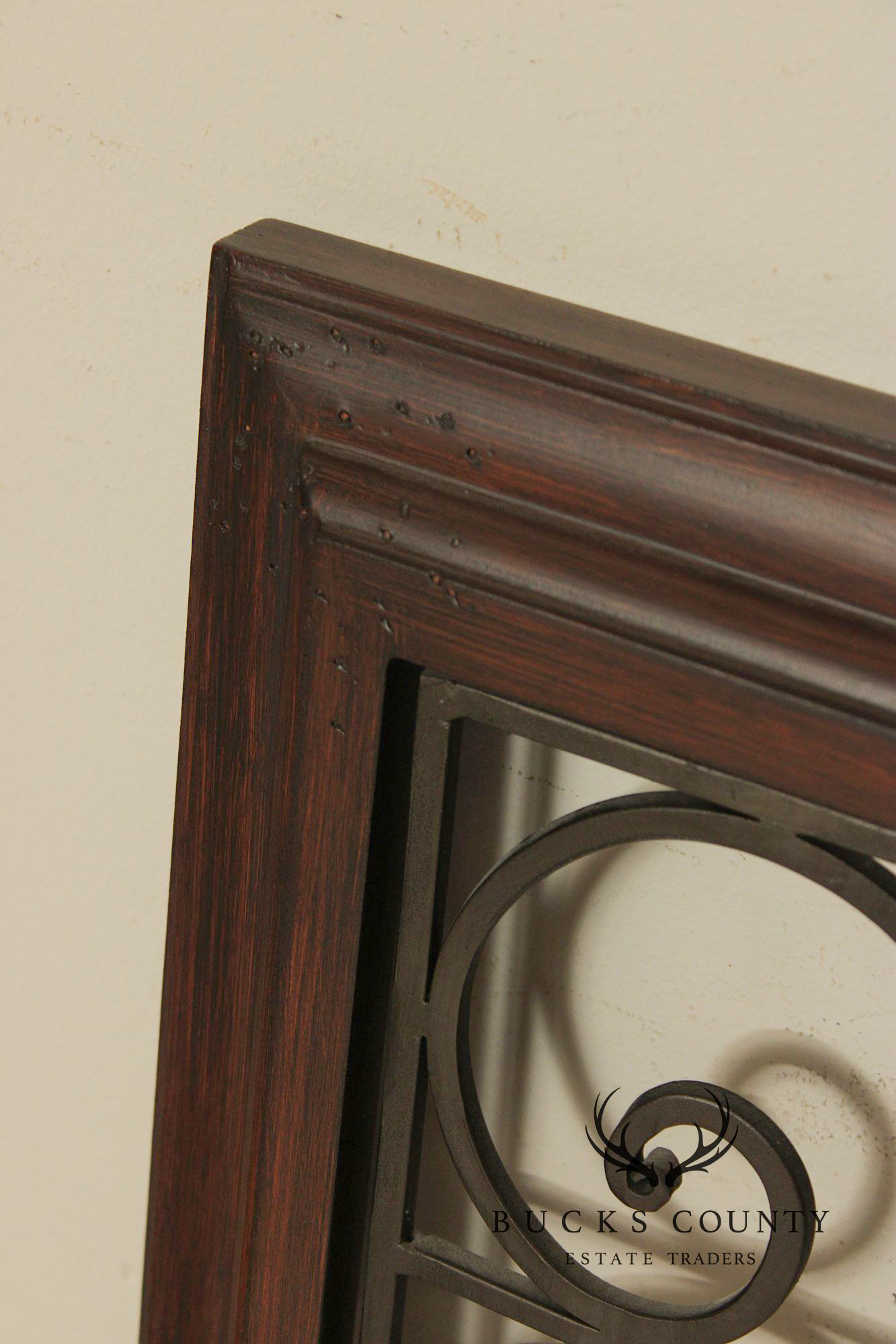 Spanish Baroque Style Partial Gilt Wrought Iron Wall Decor