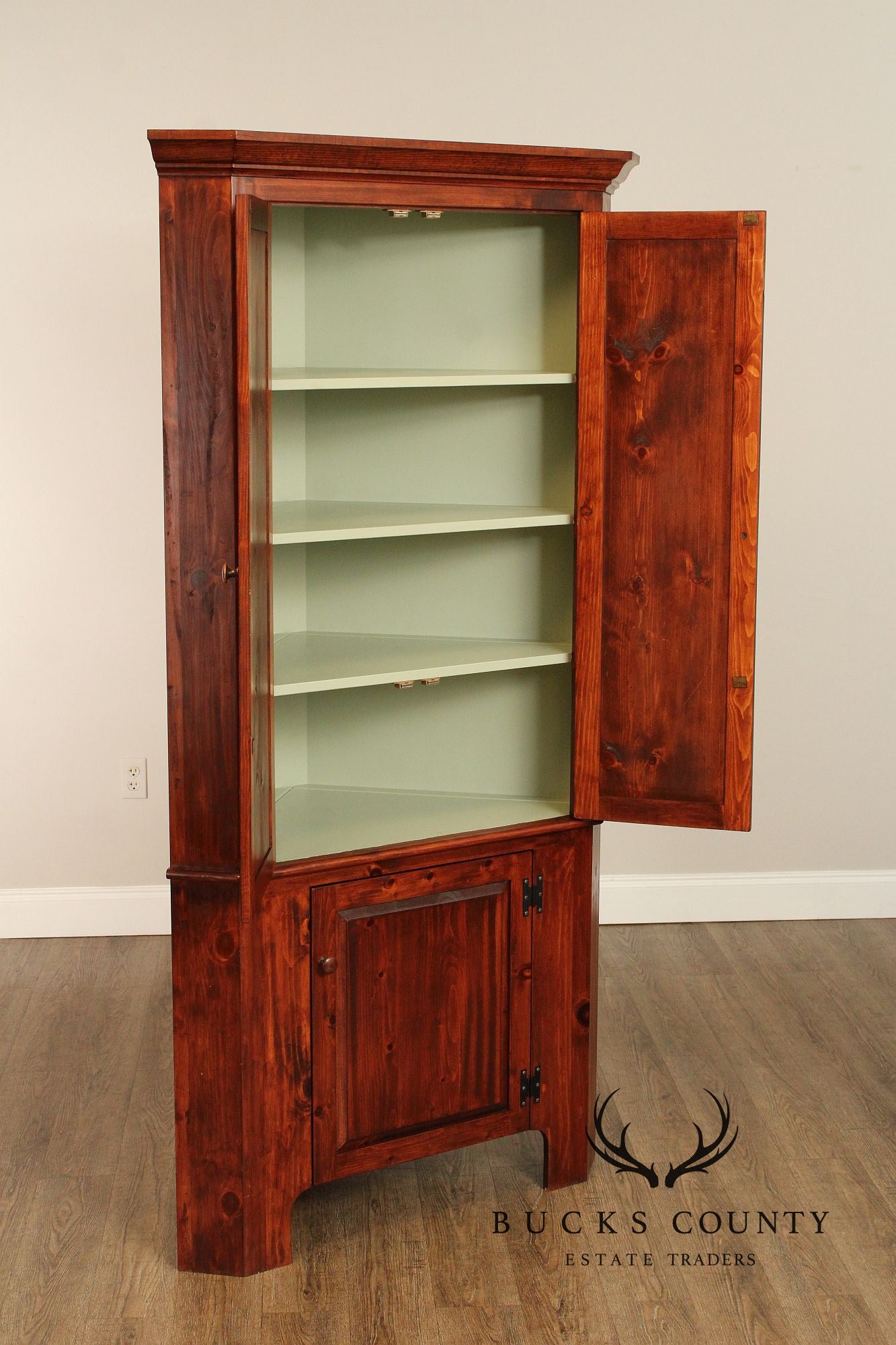 Custom Quality Pine Corner Cupboard