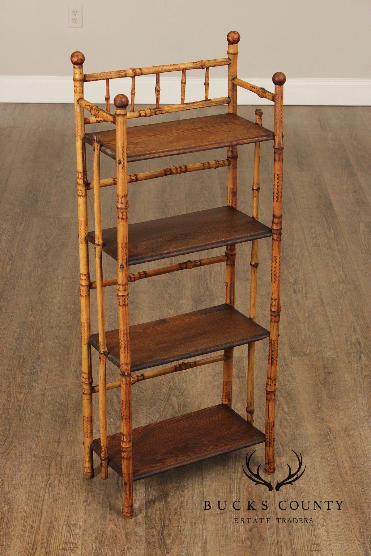 Antique Aesthetic Movement Bamboo Etagere