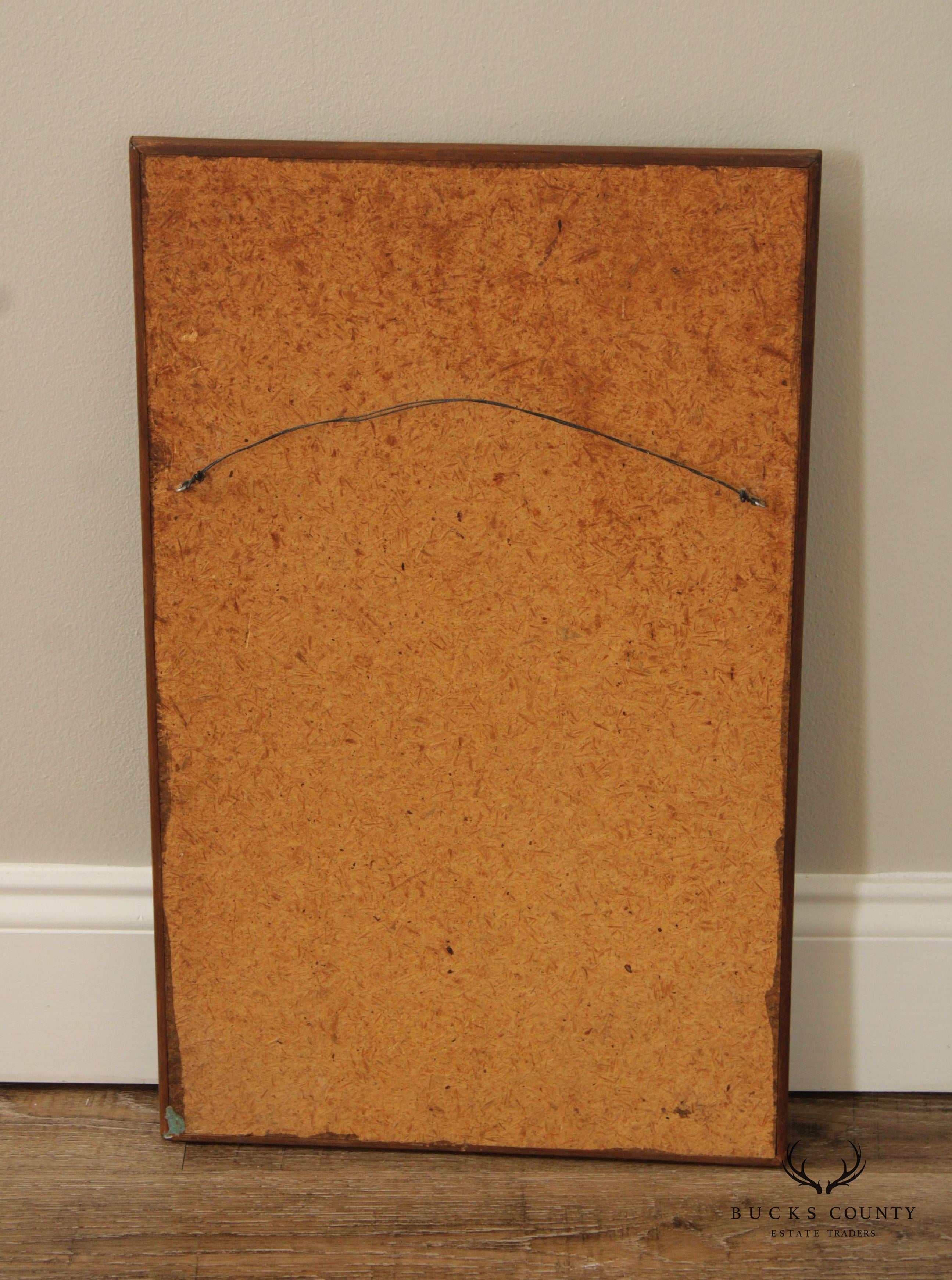 Mid Century Modern Tile Frame Wall Mirror