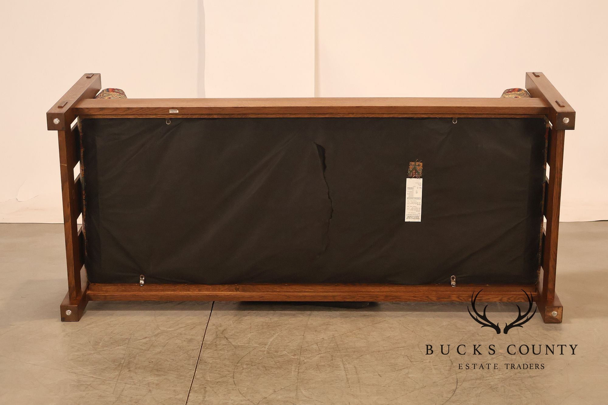 Stickley Mission Collection Oak Settle Sofa