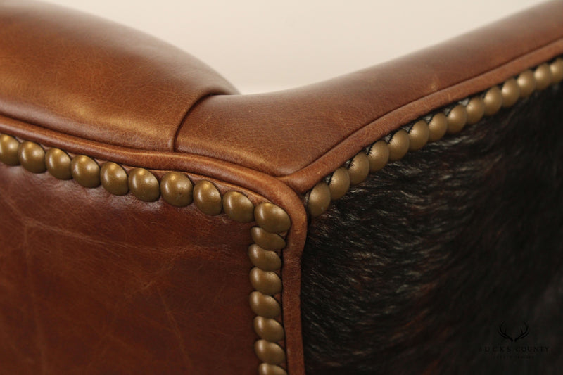 Hancock and Moore Leather And Cowhide Executive Office Chair