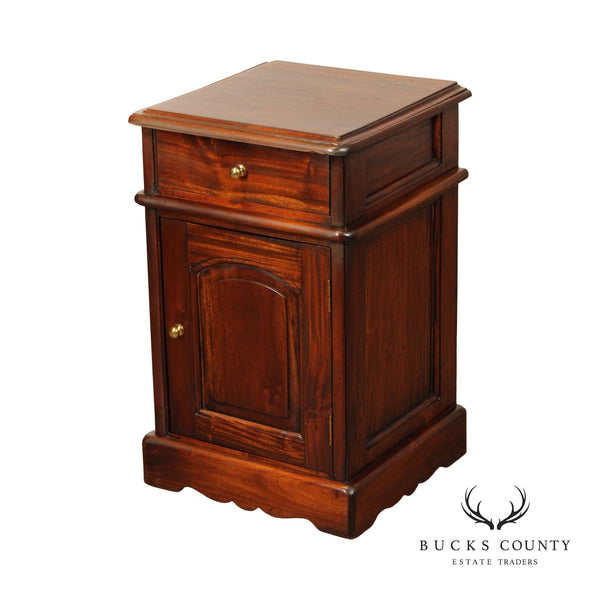 Traditional Hardwood Nightstand Cabinet