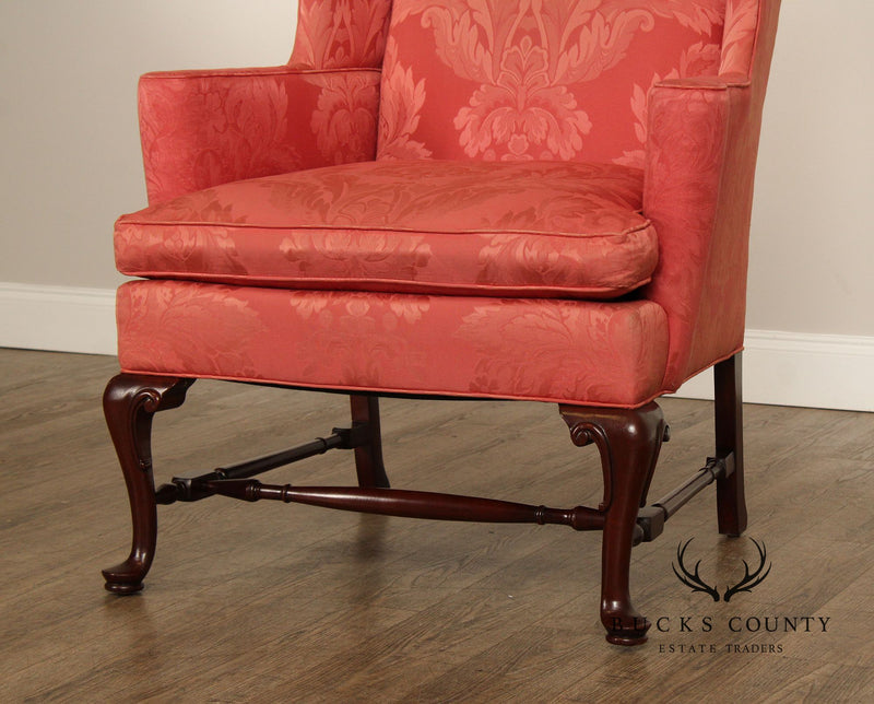 Southwood Queen Anne Style Mahogany Wing Chair