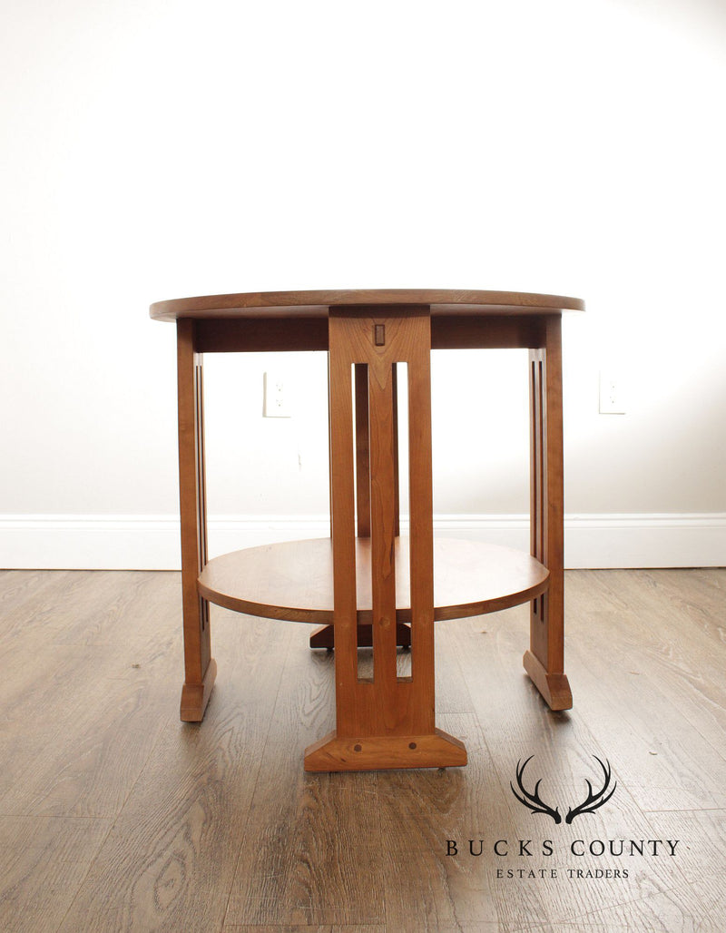 Stickley Mission Collection Cherry Round End Table