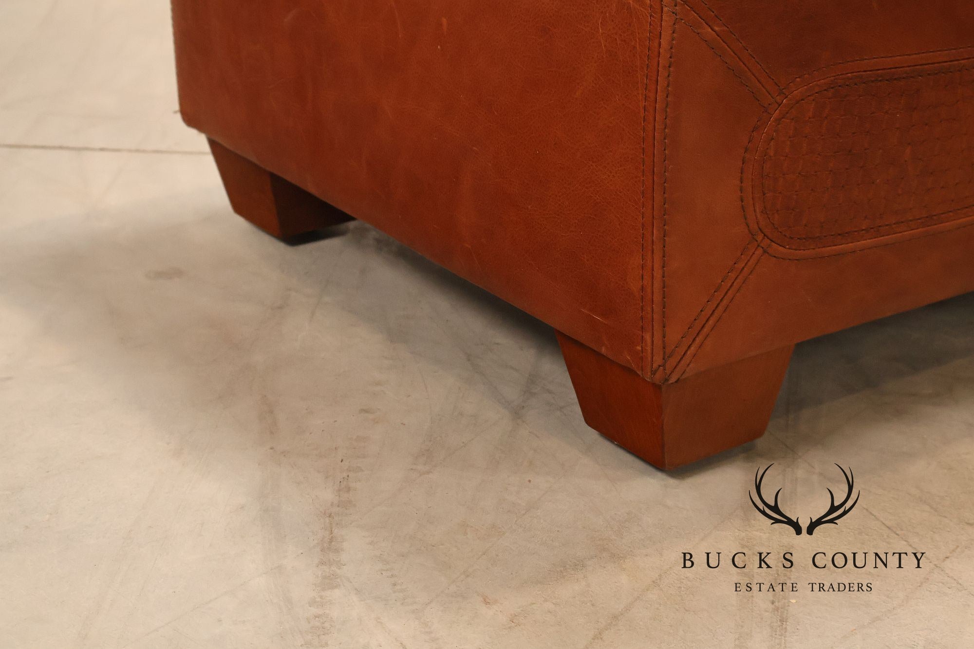 Stickley Santa Fe Leather Chair And Ottoman