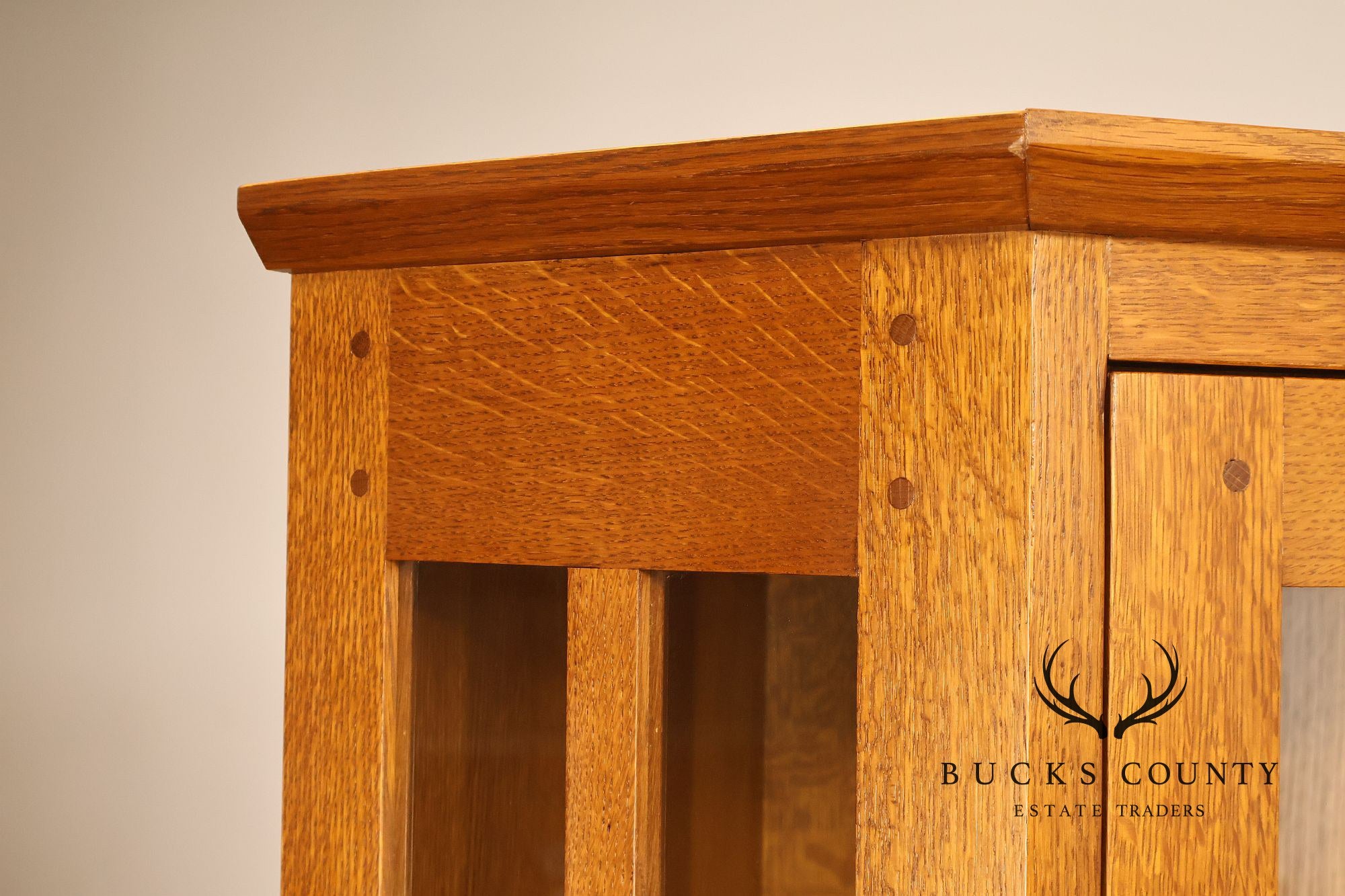 Stickley Mission Collection Oak Corner Cabinet