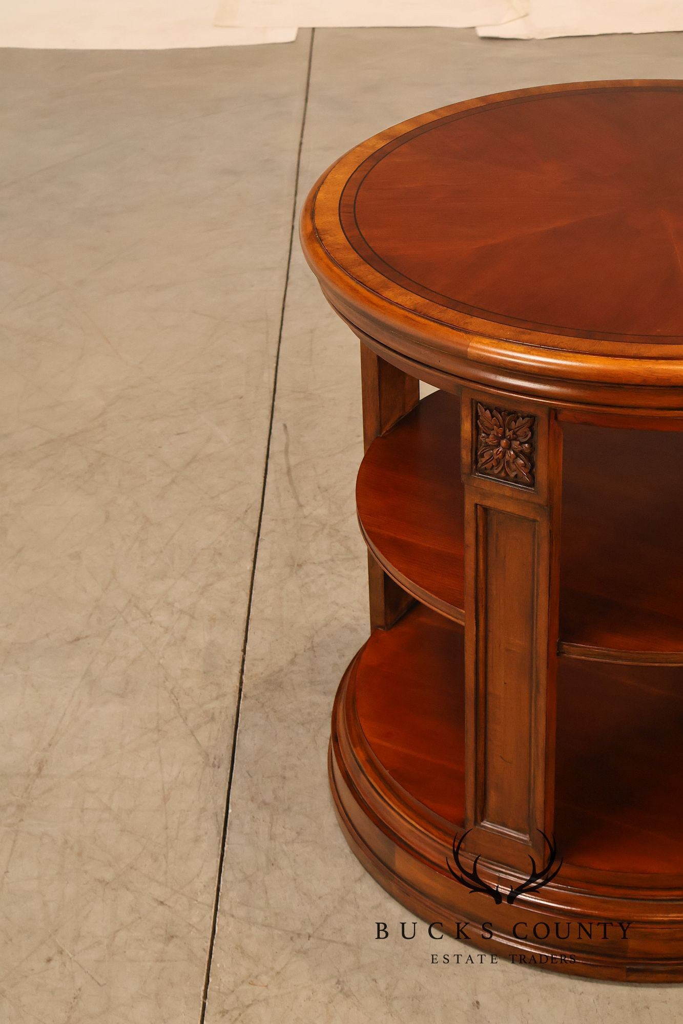 Ethan Allen Townhouse Collection Round Library Side Table