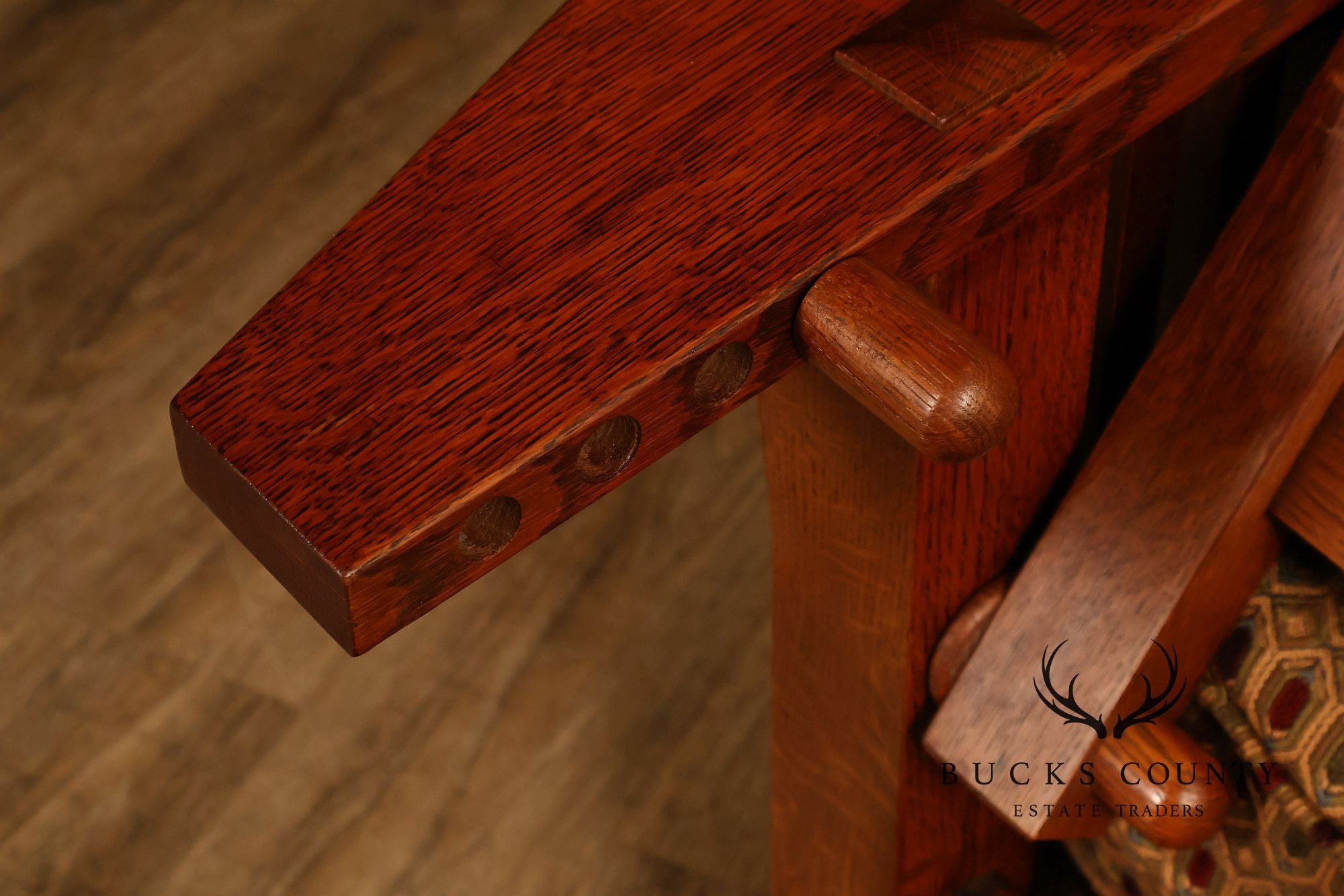 Stickley Mission Collection Oak Spindle Morris Chair