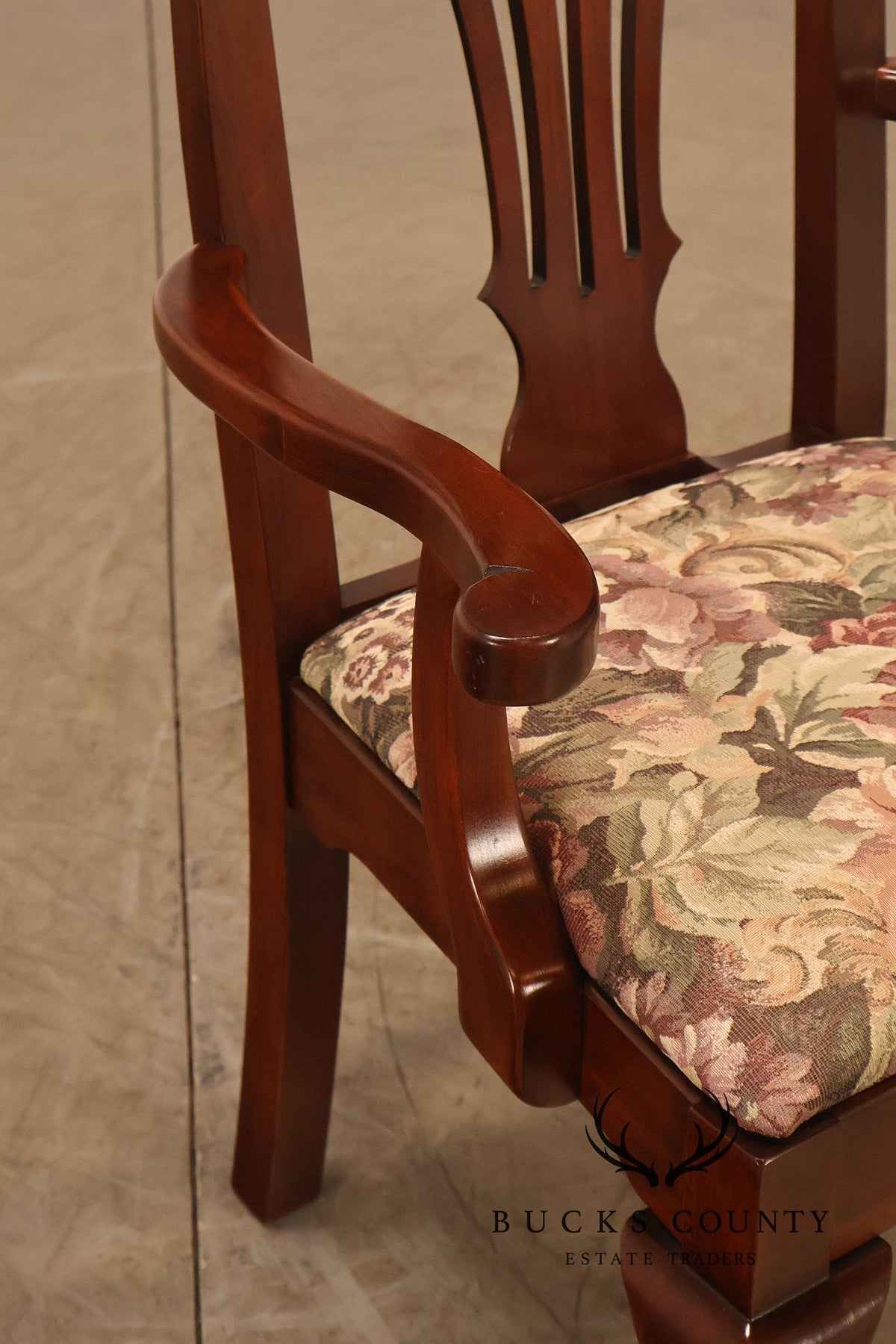 Pennsylvania House Chippendale Style Set of Six Cherry Dining Chairs