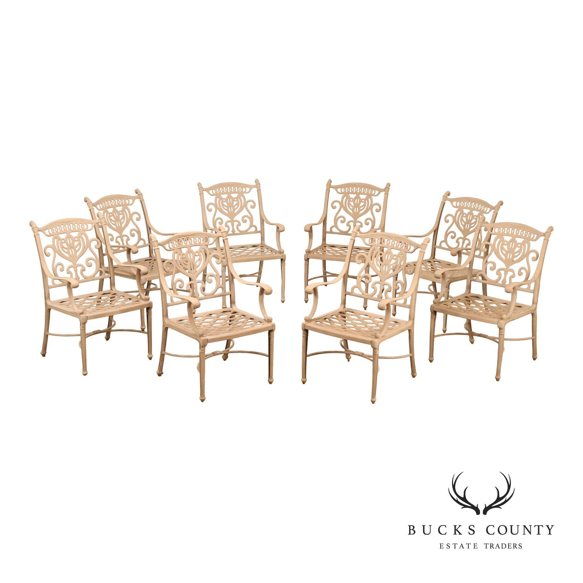 Hanamint Set of Eight 'Grand Tuscany' Outdoor Dining Chairs