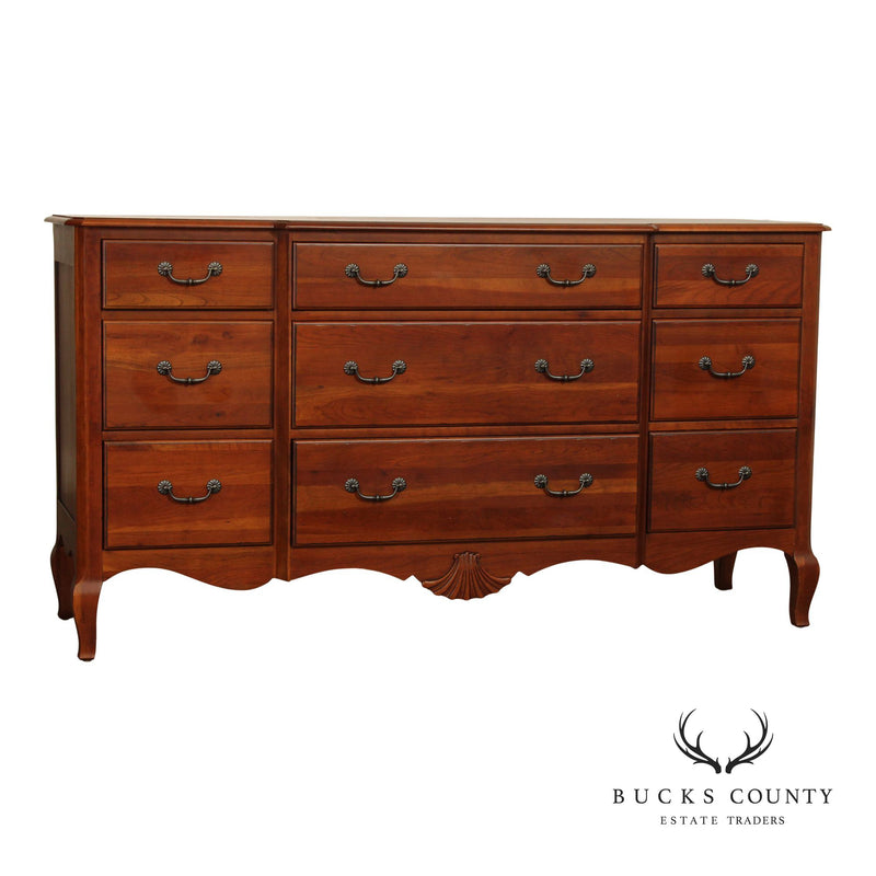 Ethan Allen 'Maison' French Country Style Cherry Triple Dresser