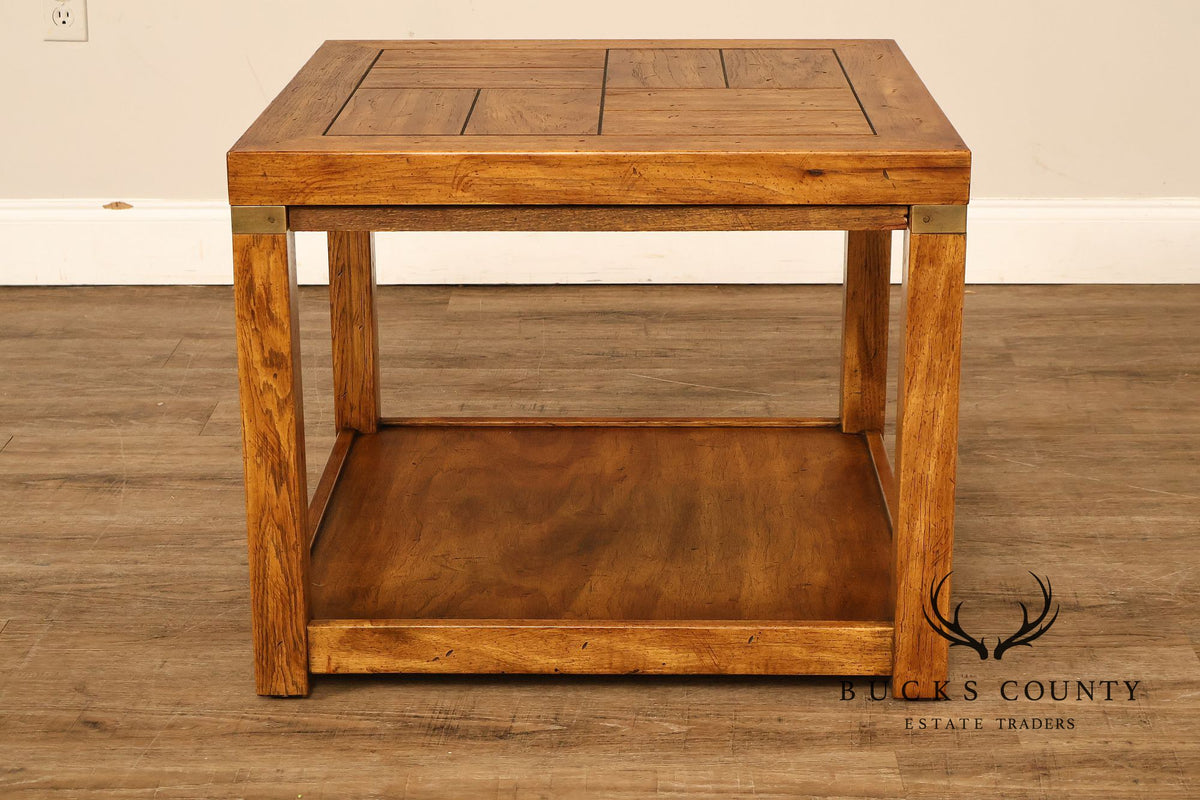 Drexel Heritage Campaign Style End Table