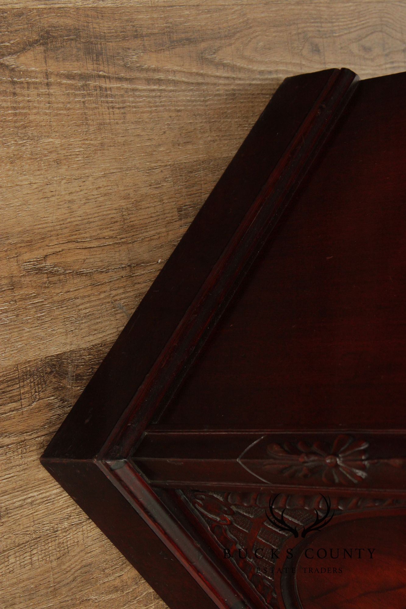 1940's Vintage Georgian Style Carved Mahogany Sideboard Buffet