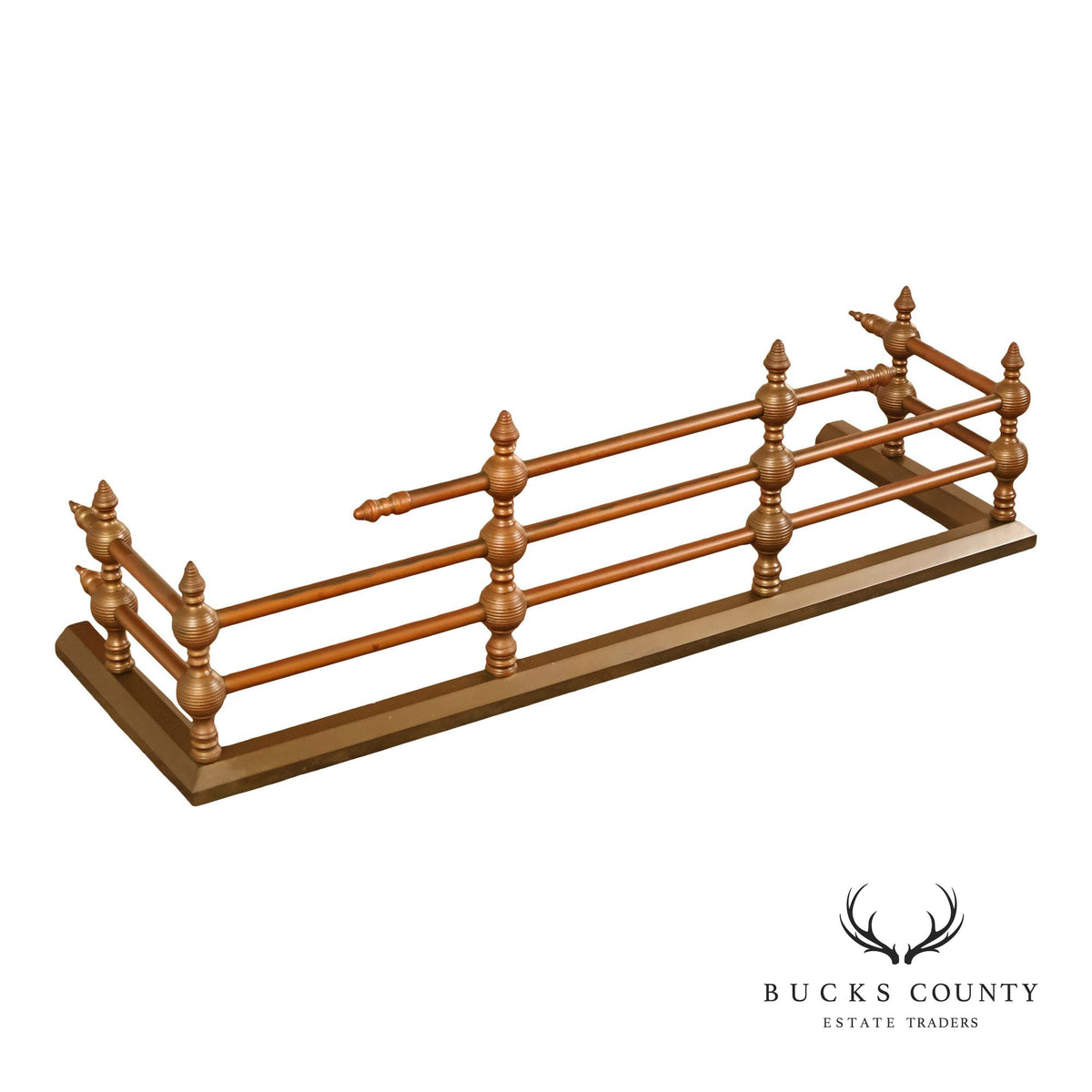 Traditional Brass Tone Fireplace Fender