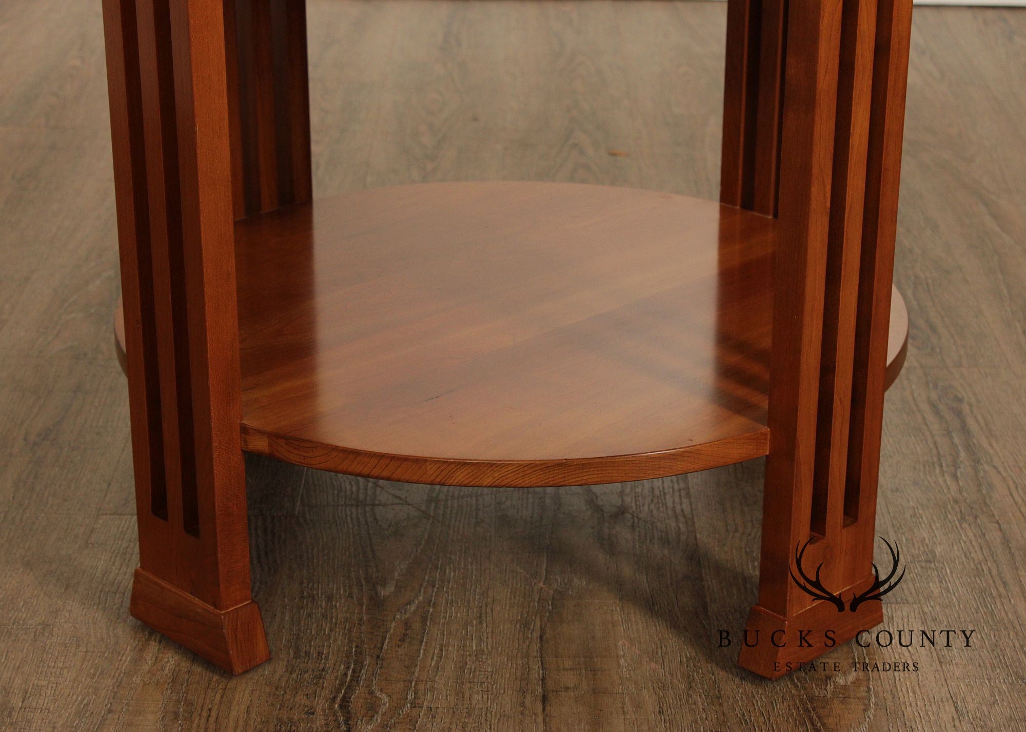 Stickley 21st Century Collection Round Cherry Lamp Table