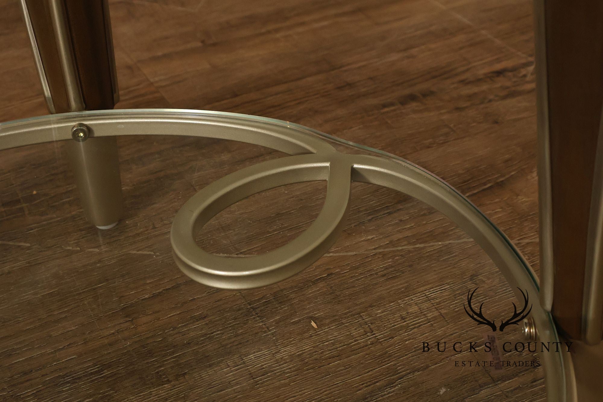 Michael Amini 'Villa Cherie' Round Two-Tier Side Table