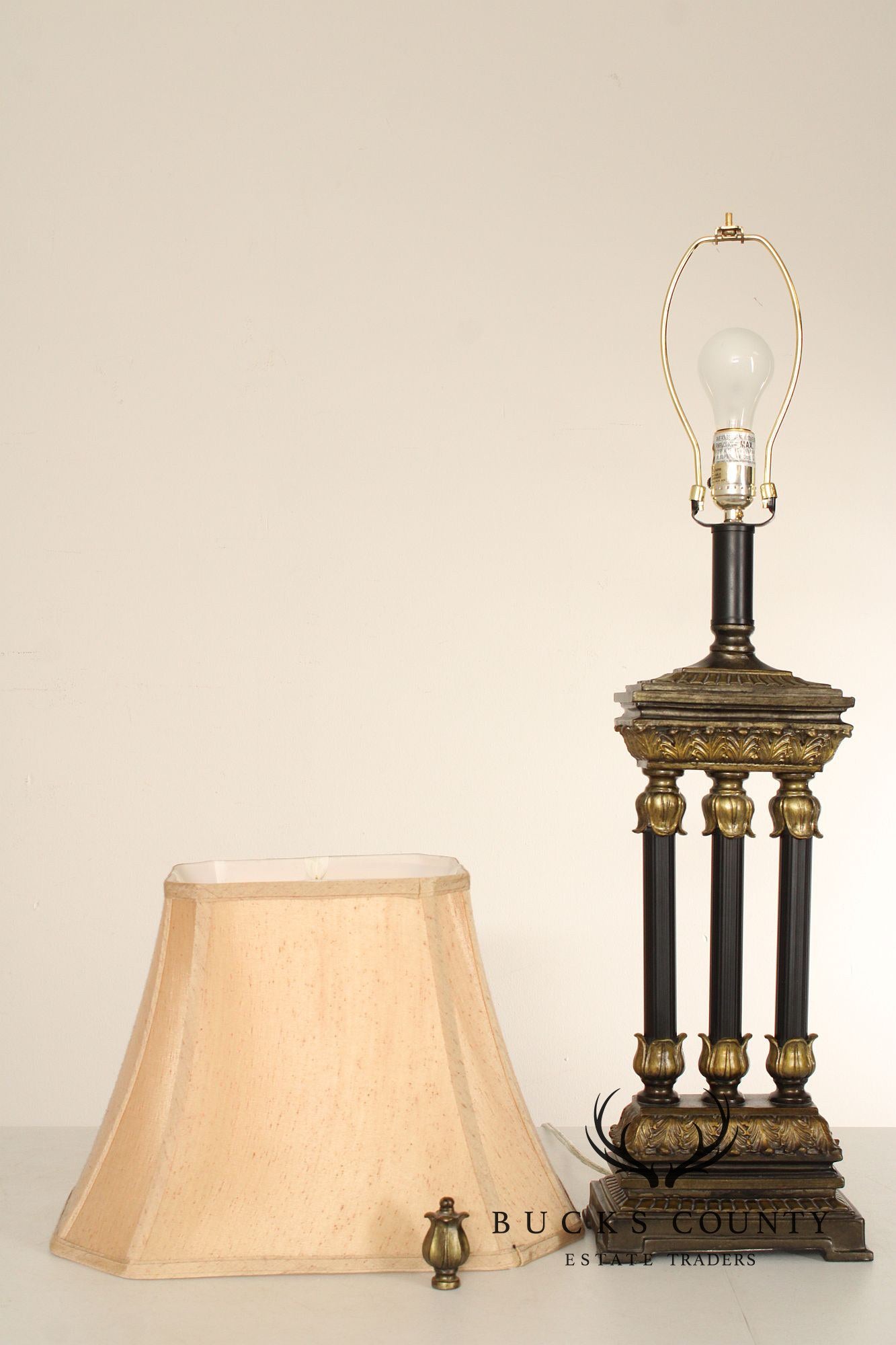 Neoclassical Style Columnar Table Lamp