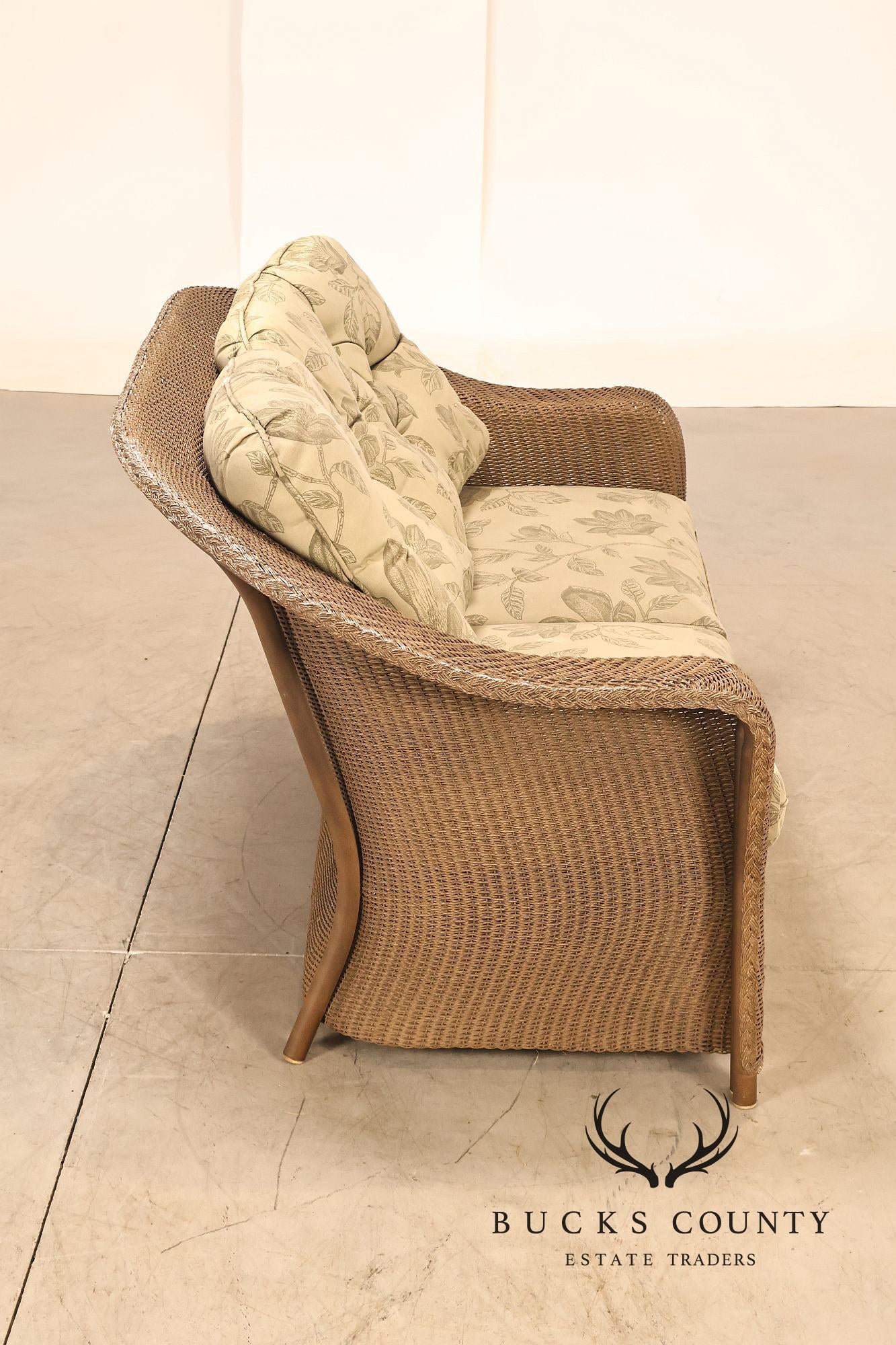Lloyd Flanders Reflections All-Weather Lloyd Loom Wicker Loveseat