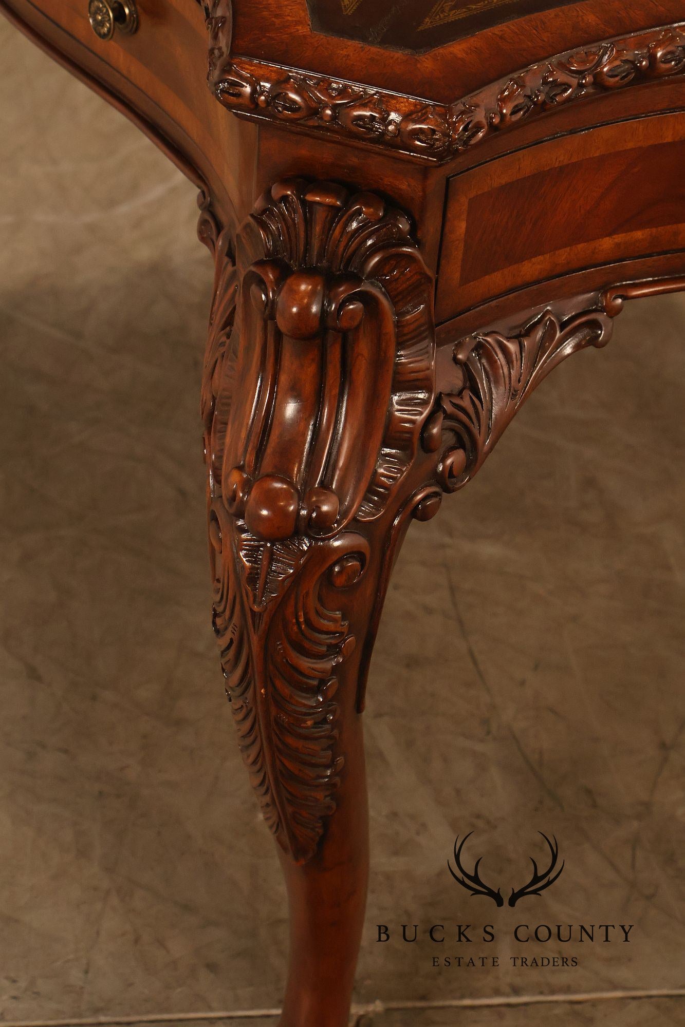 Lloyd Buxton Leather Top Four Drawer Gaming Table With Backgammon And Chess Board