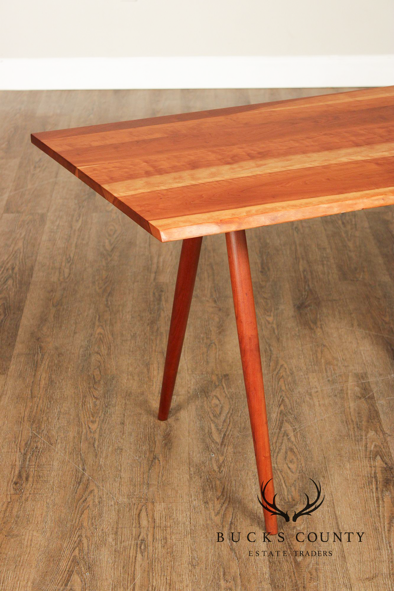 George Nakashima Single Pedestal Cherry Writing Desk