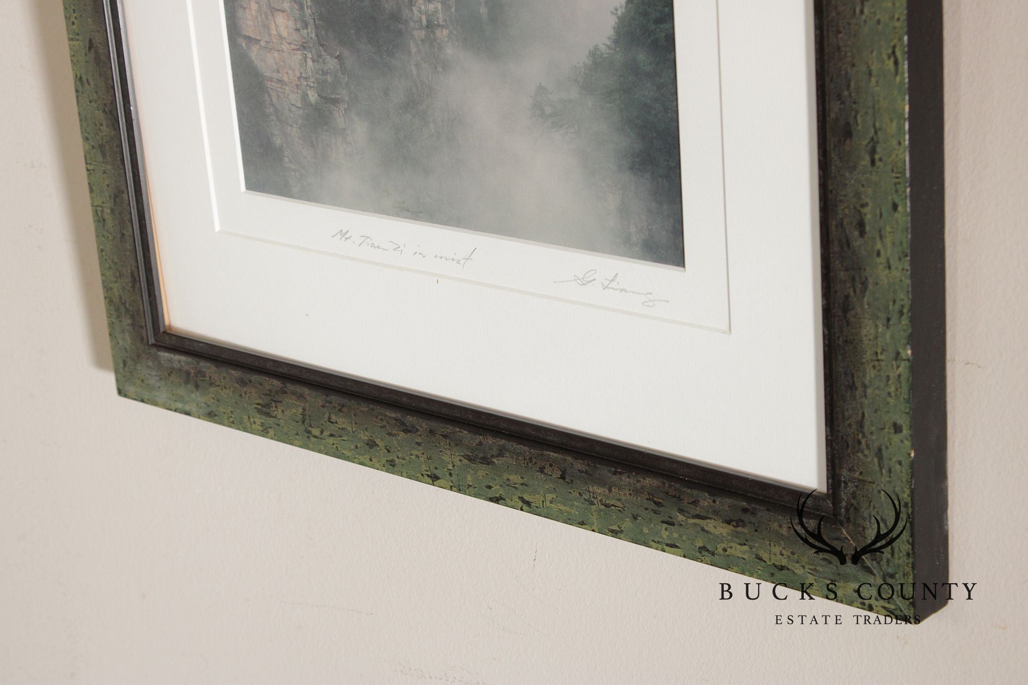 Keith Guo Ji Liang Framed Photograph, 'Mt. Tian Zi in Mist'