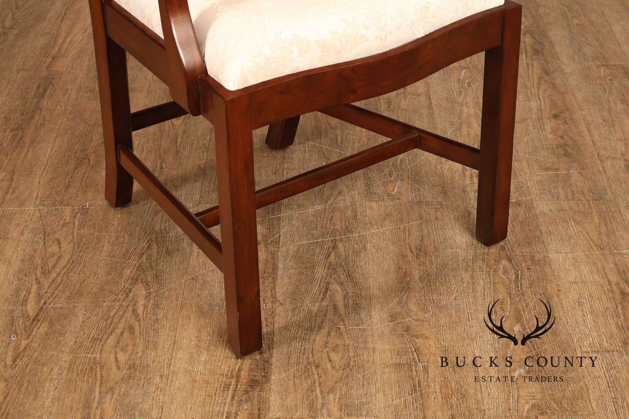 Scarborough House Chippendale Style Pair Of Mahogany Armchairs