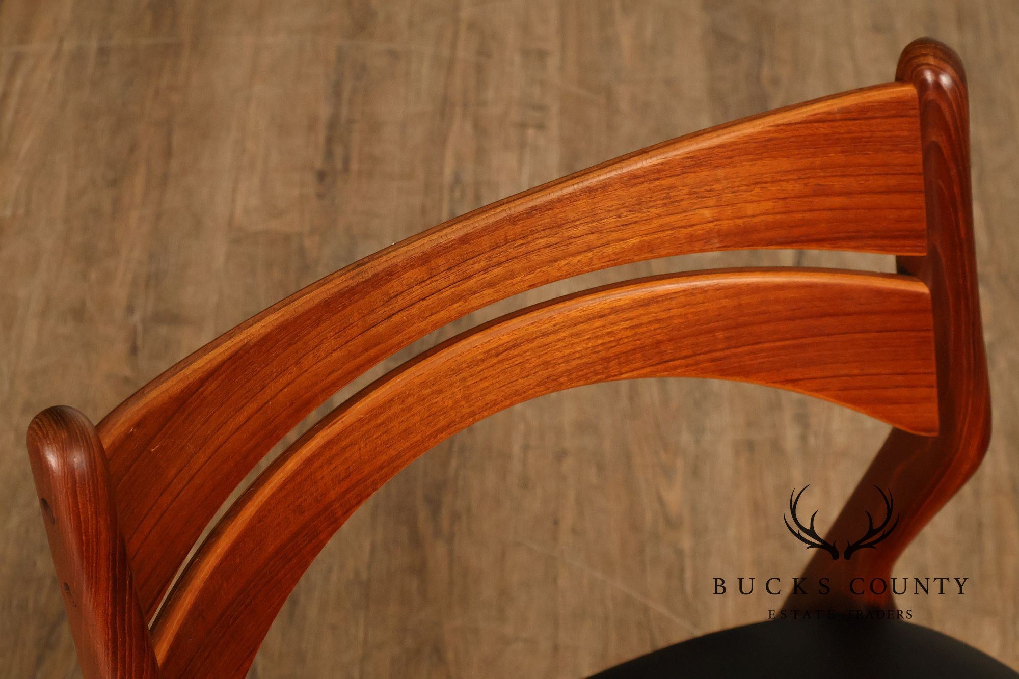 Danish Mid Century Modern Erik Buch Teak Desk Chair