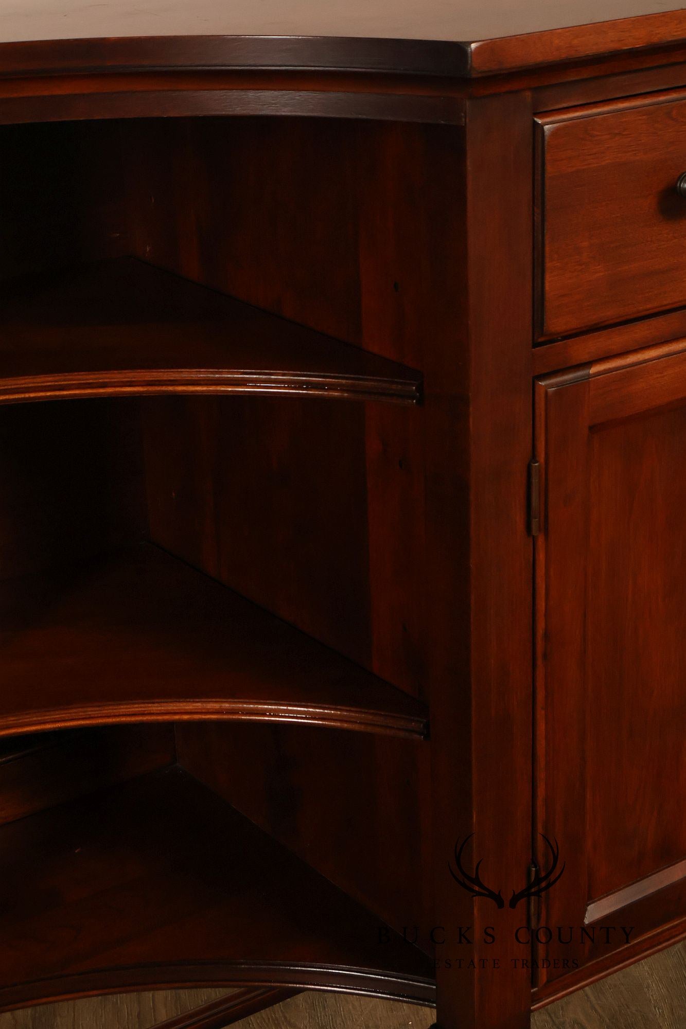 Nichols & Stone Traditional Williamsburg Bowfront Sideboard Server