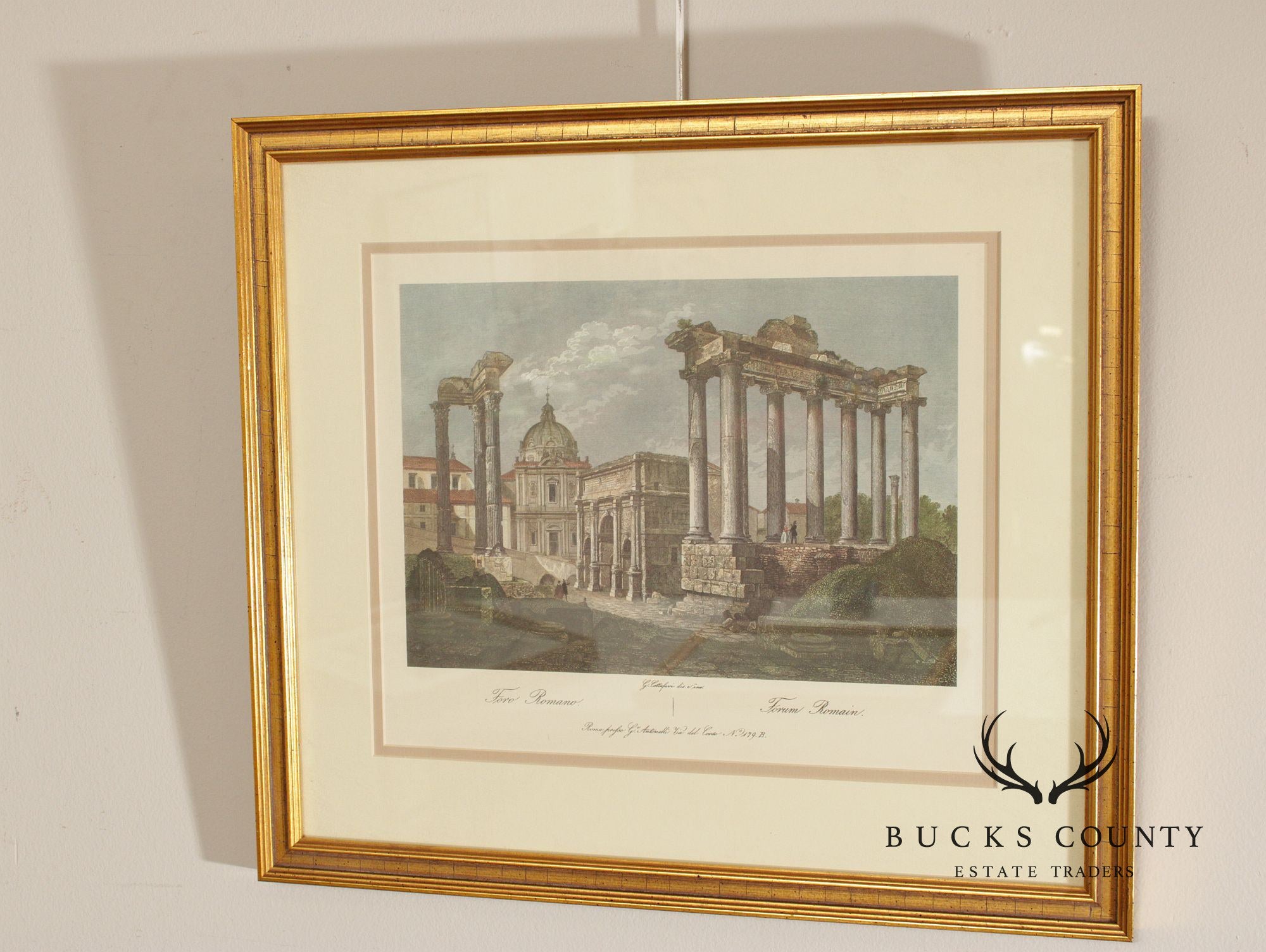 Set of Four Framed Italian Architectural Prints