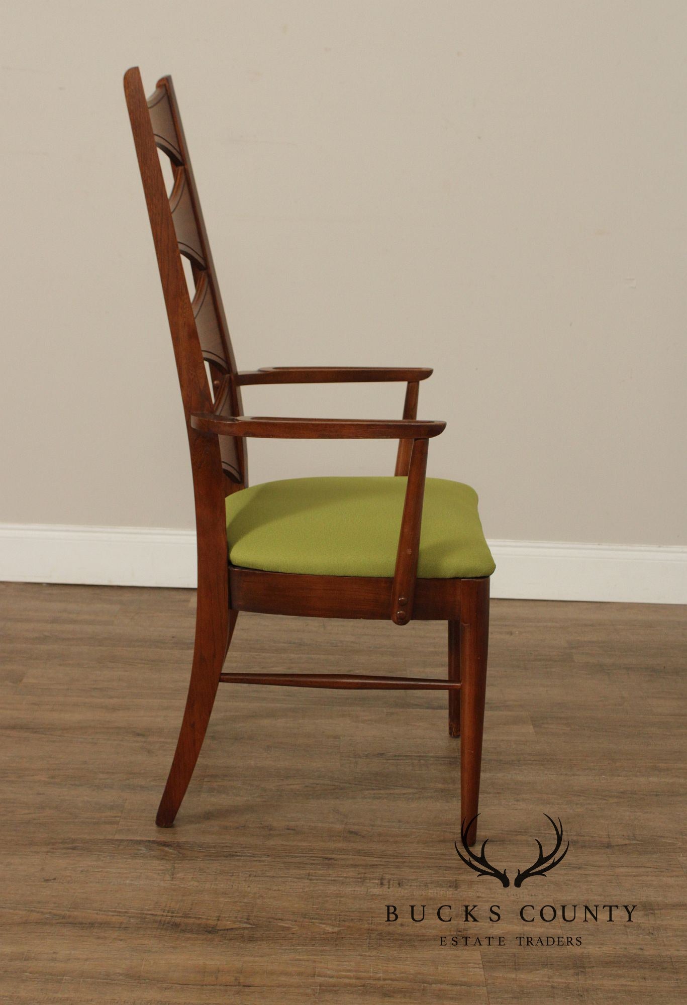 Kent Coffey Perspecta Mid Century Modern Set Of Six Walnut Dining Chairs