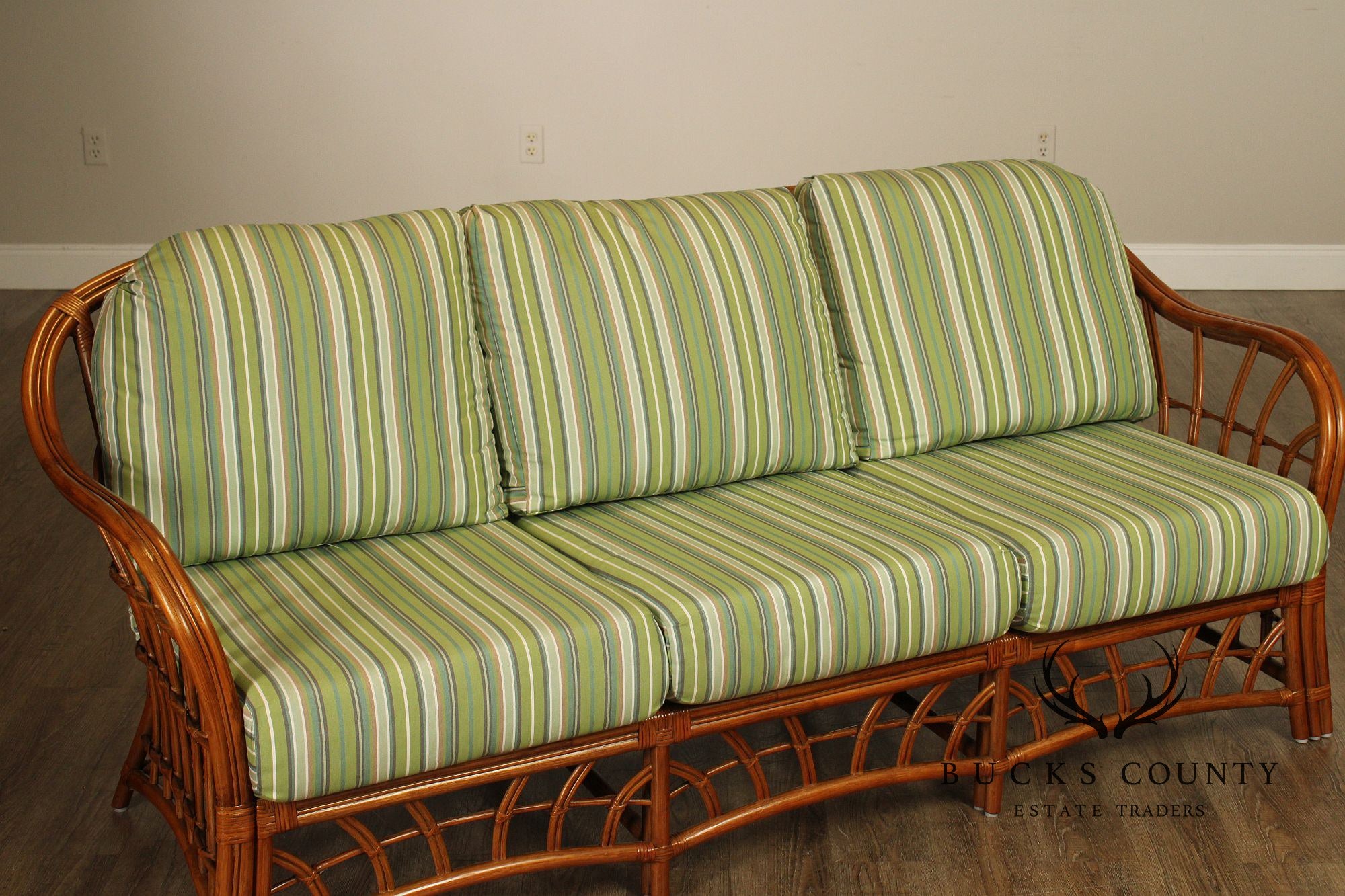 South Sea 'New Kauai' Rattan Sofa With Sunbrella Cushions
