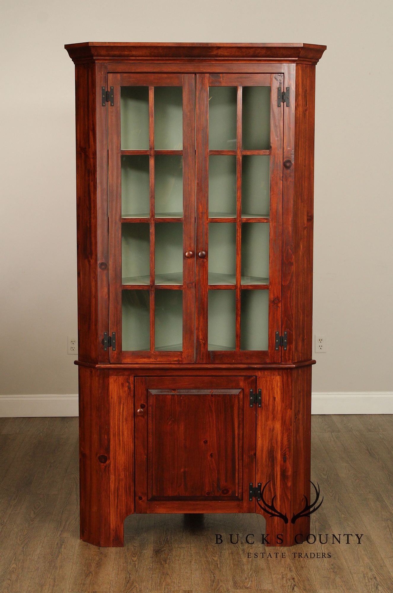 Custom Quality Pine Corner Cabinet