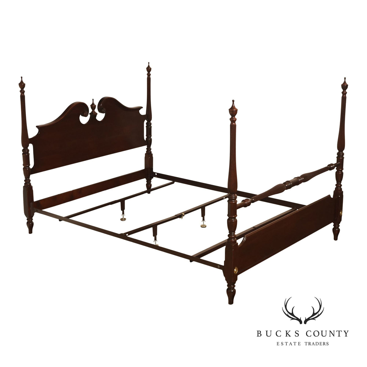 Ethan Allen 'Georgian Court' Queen Cherry Poster Bed