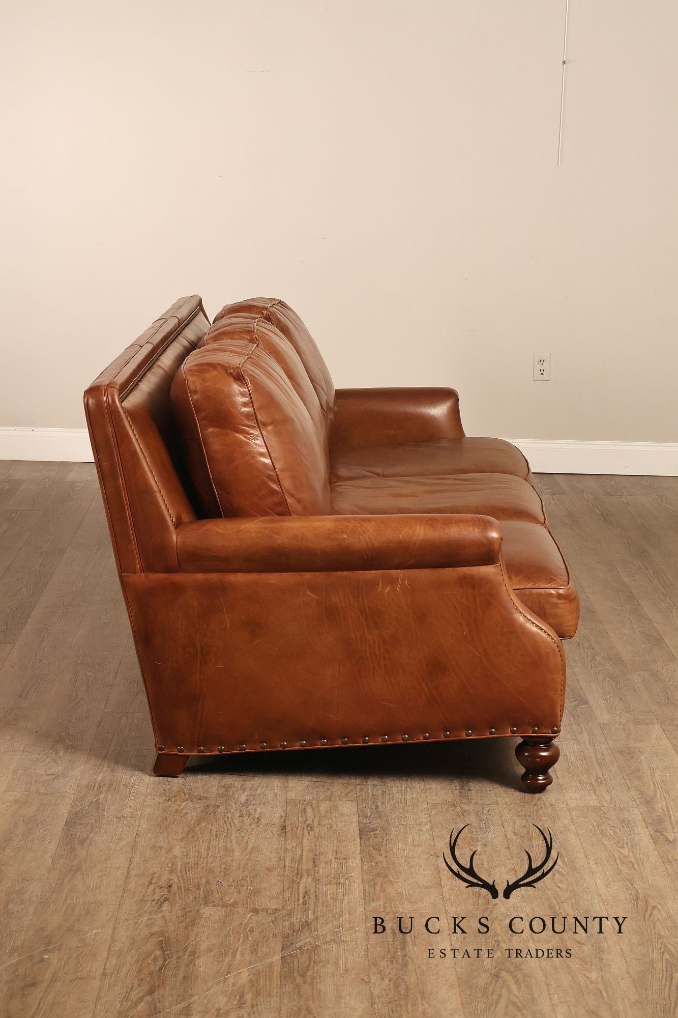 Hancock & Moore 'Rugby Club' Leather Sofa