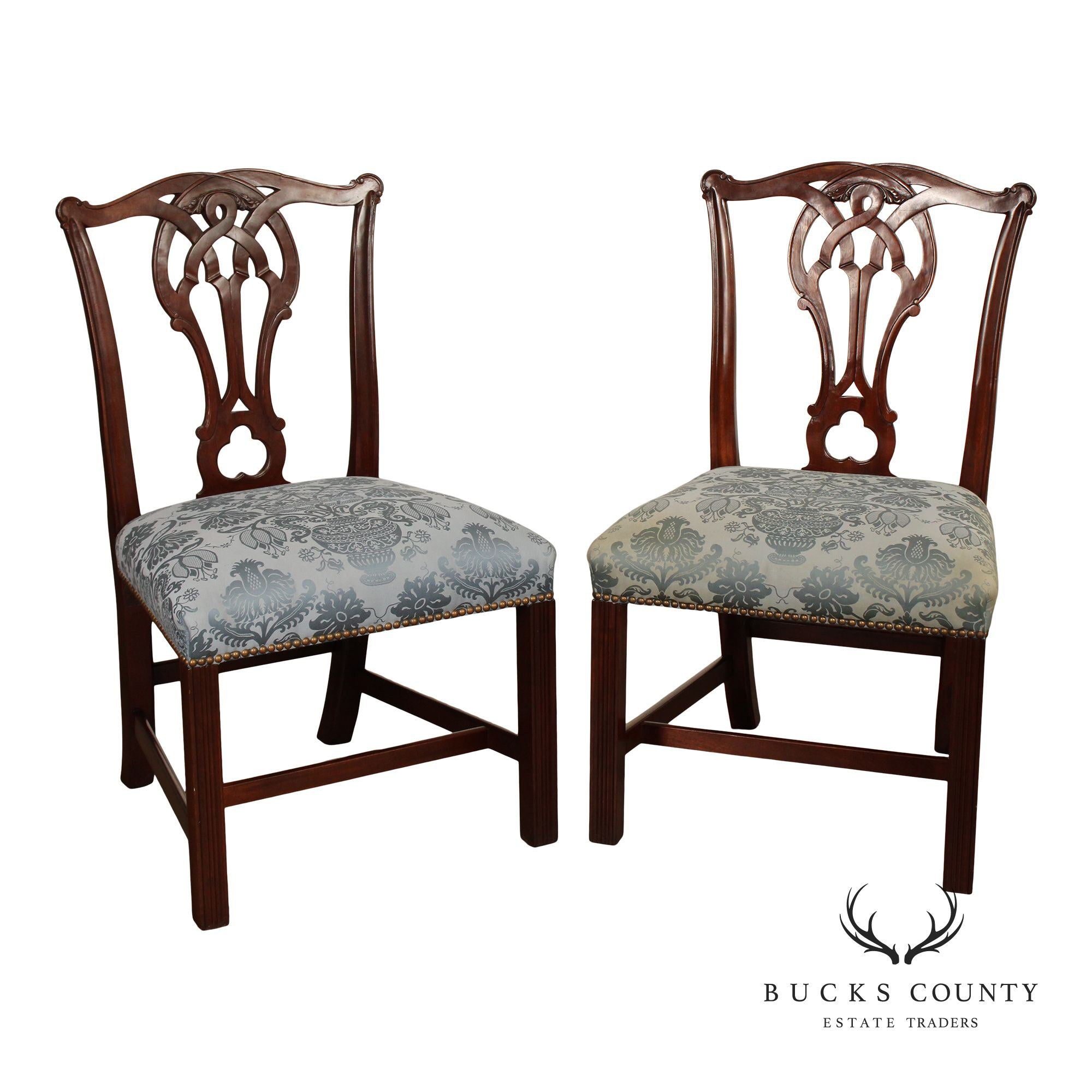 Stickley Colonial Williamsburg Pair of Mahogany Side Chairs