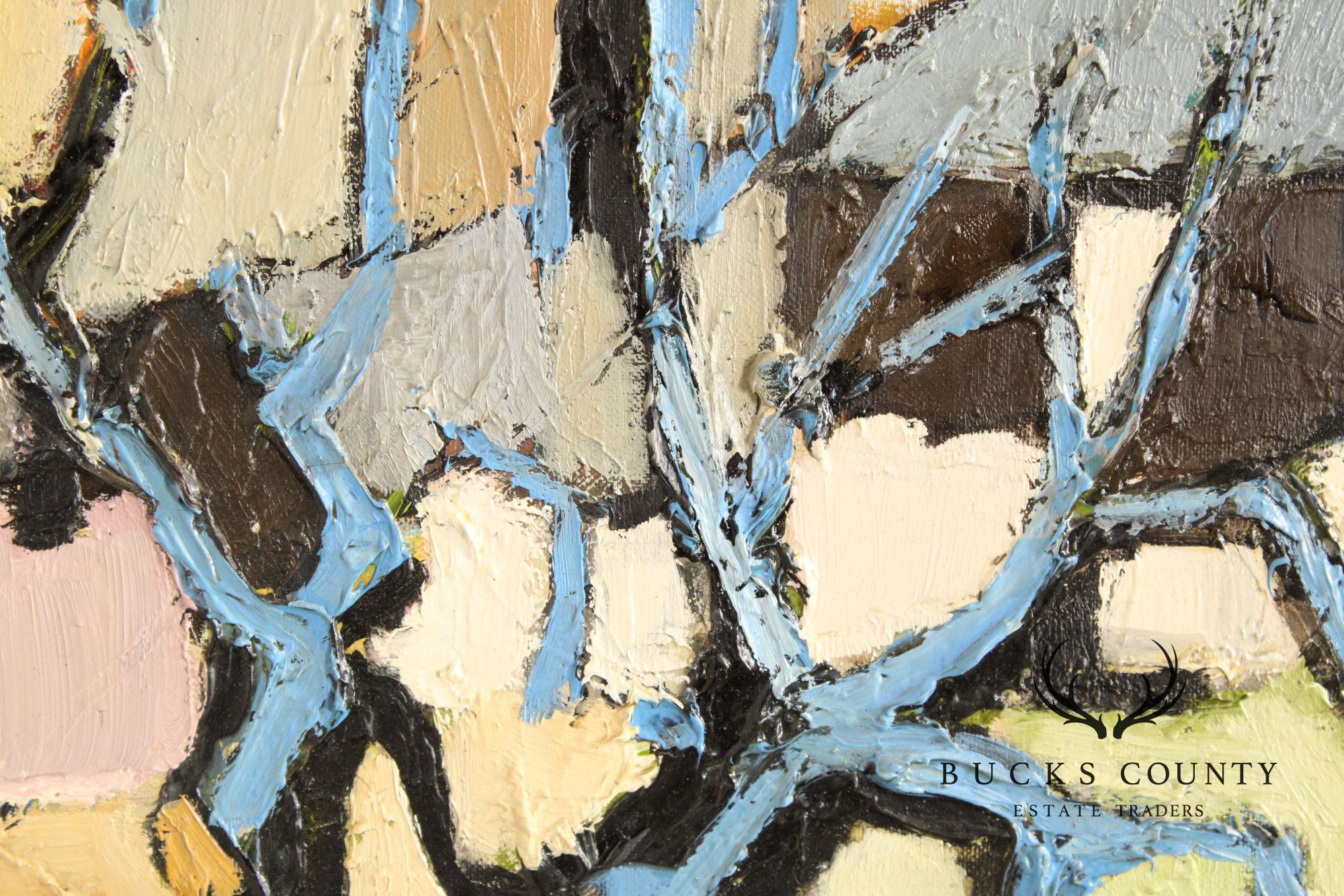 J. Joinie-Maurin Abstract Painting, 'The Dead Olive Tree'